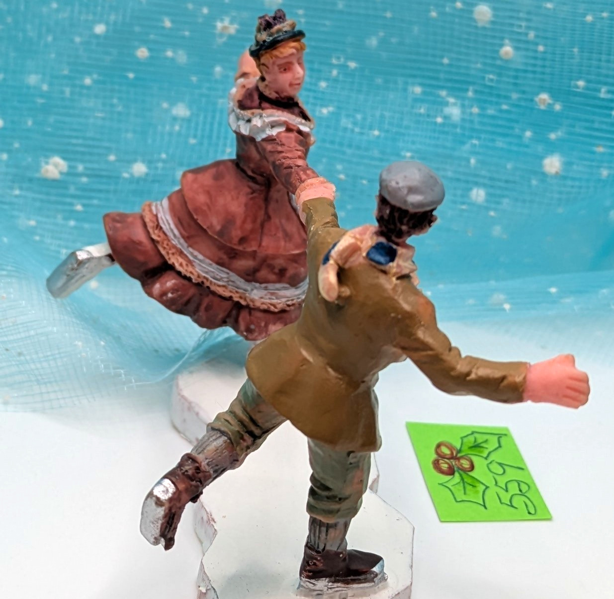 Lemax Ice Dancers 52095 Victorian Christmas Village Figurine Retired INV559