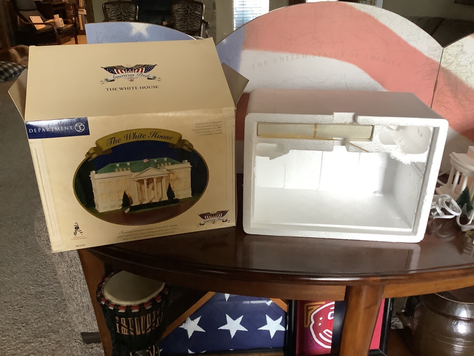 Dept 56, American Pride, White House, Lincoln and Jefferson Memorial, Background