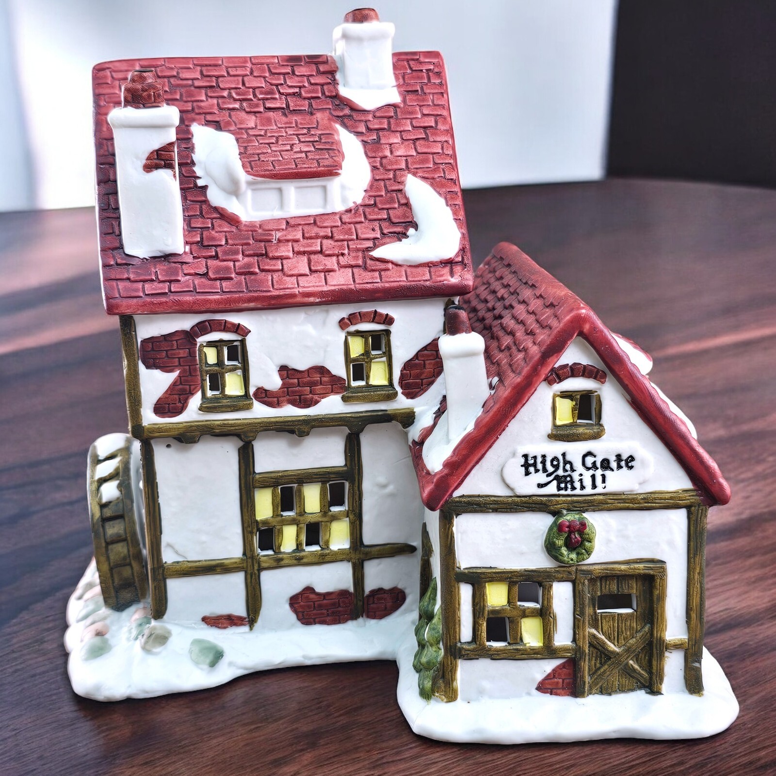 VTG Pacific Rim Porcelain Christmas High Gate Mill Light Up Village House Taiwan