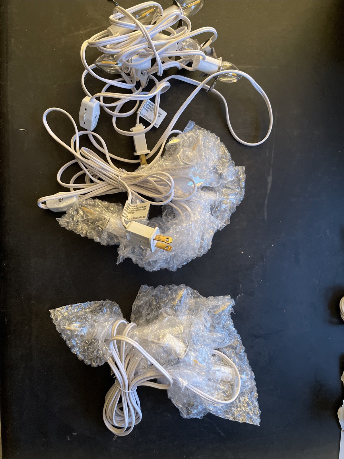 3 Sets- 6 Socket LEDLight Cord Set Dept 56 Lemax Christmas Village On/Off Switch