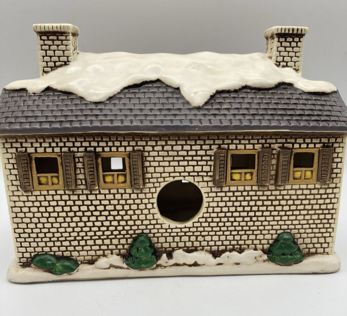1988 Lefton Colonial Village Lighted Christmas MAJOR’S MANOR – BYRON WOOD 06902