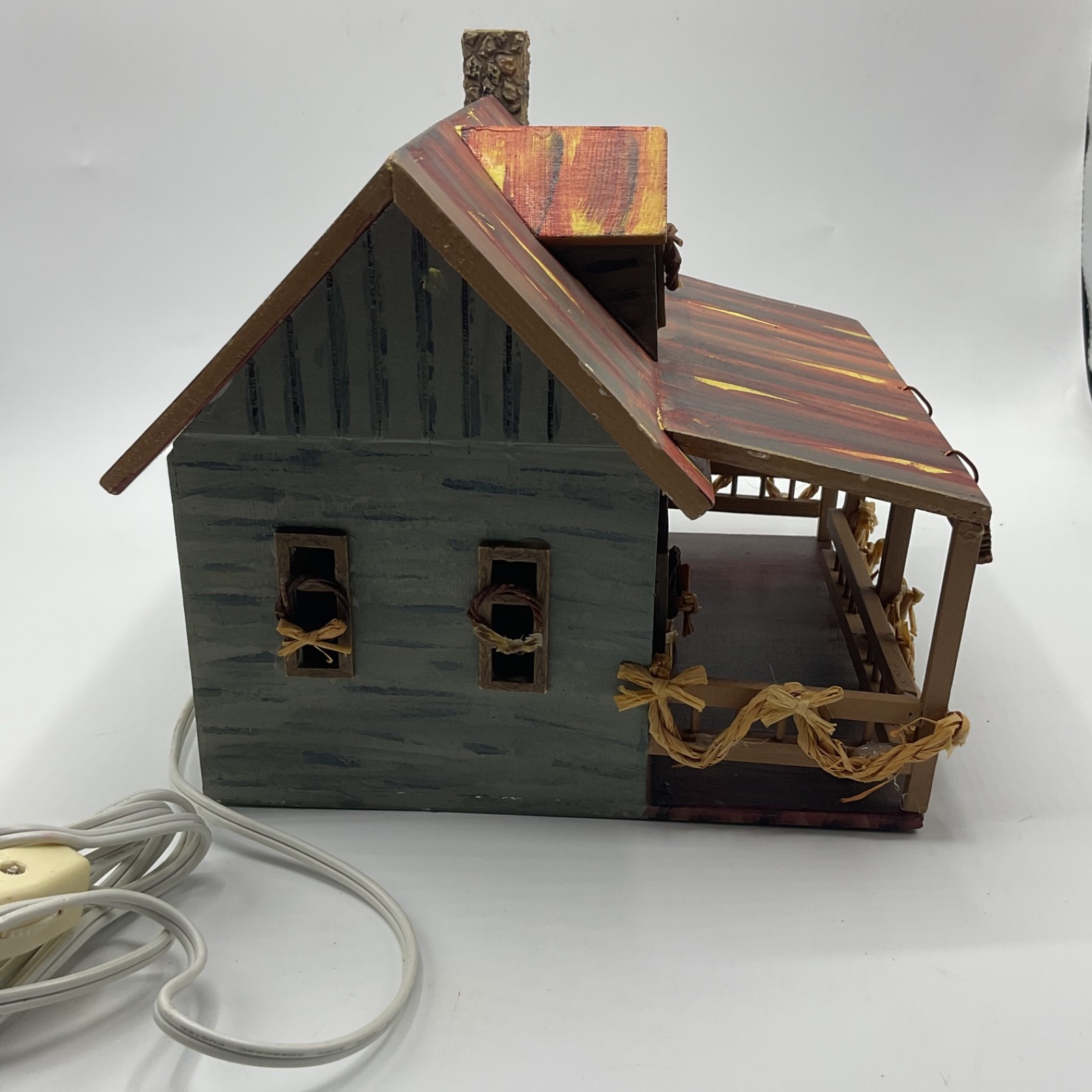 Rustic Light up Cabin Decor House Caribou Cabin