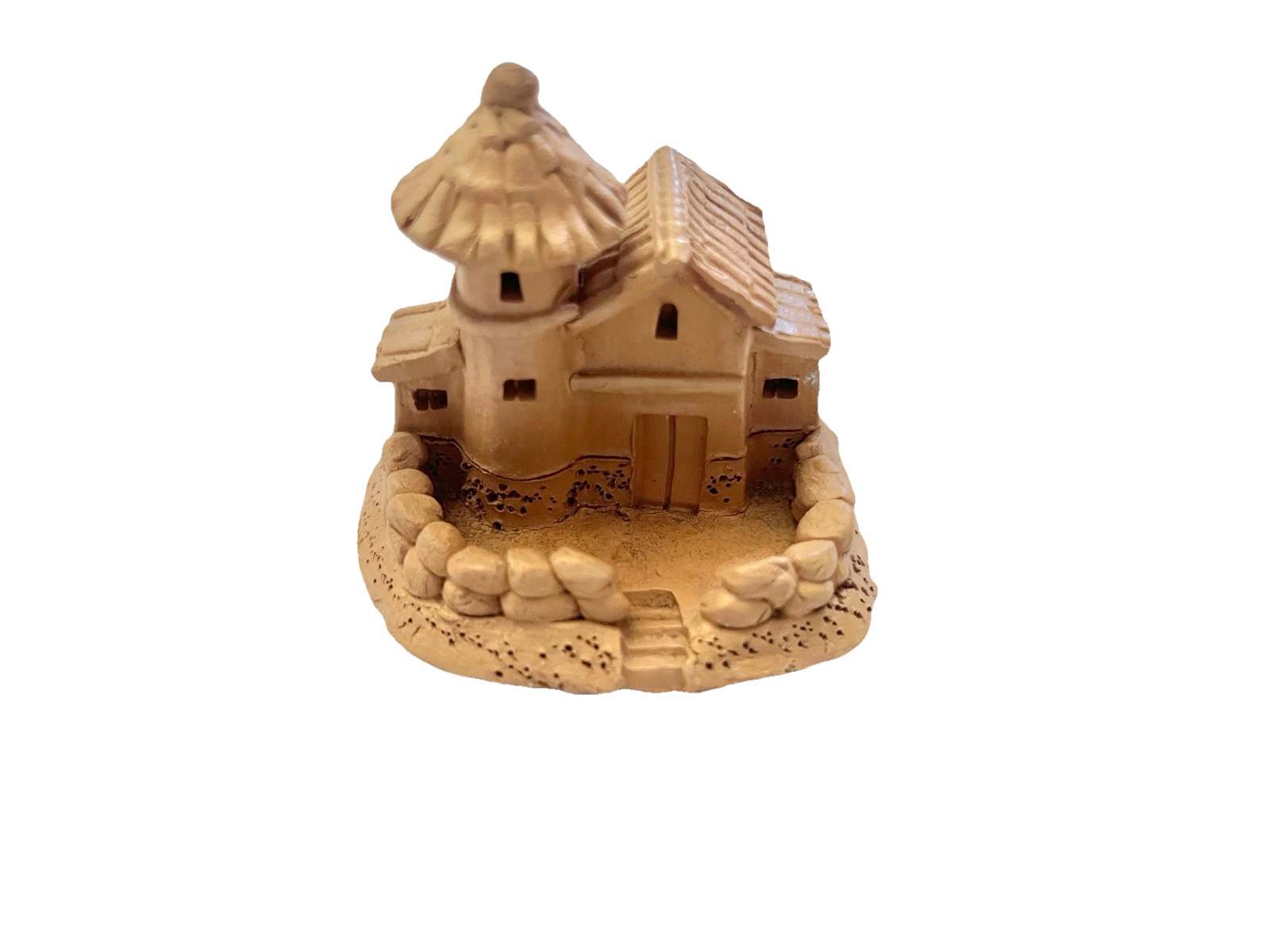 Terracotta Mini Village House Figurine Home Decor Holiday Collectible
