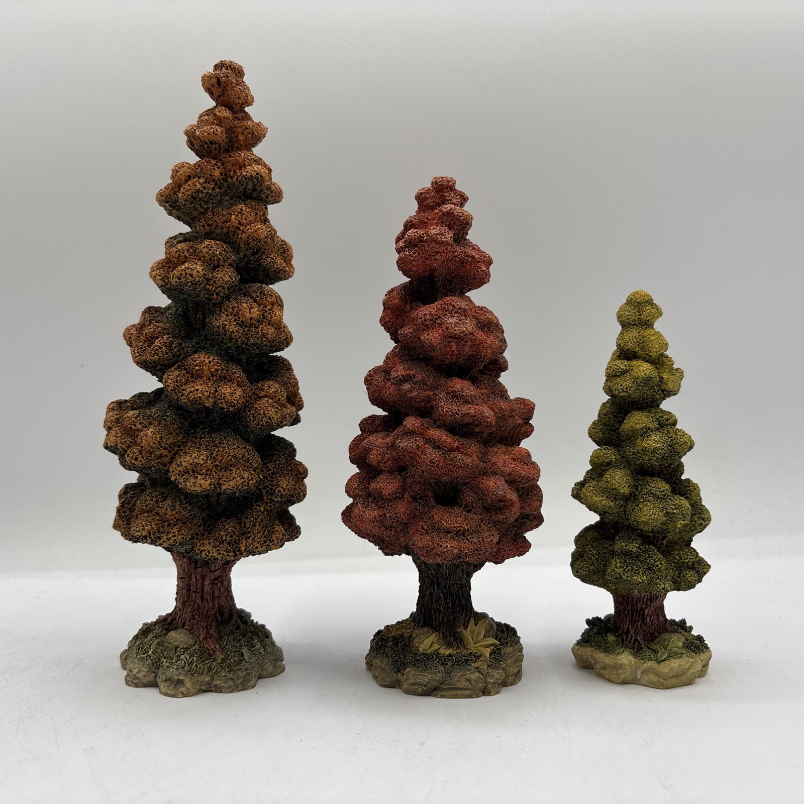Department 56 1995 Vintage Village Accessories Autumn Trees Set Of 3 52616 EUC