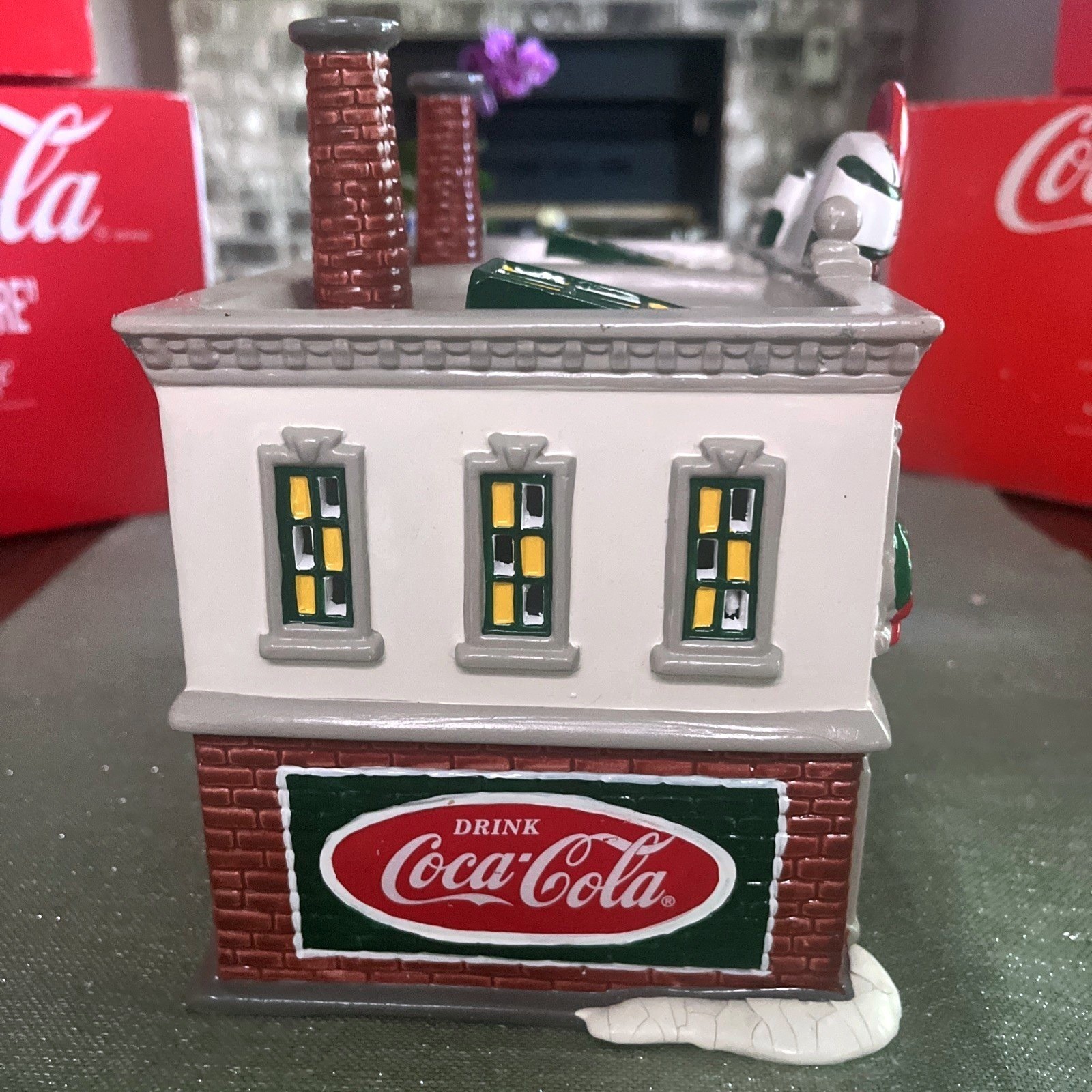 Dept 56 Snow Village COCA COLA Bundle~Plant, Drugstore, Delivery Truck & Men ***