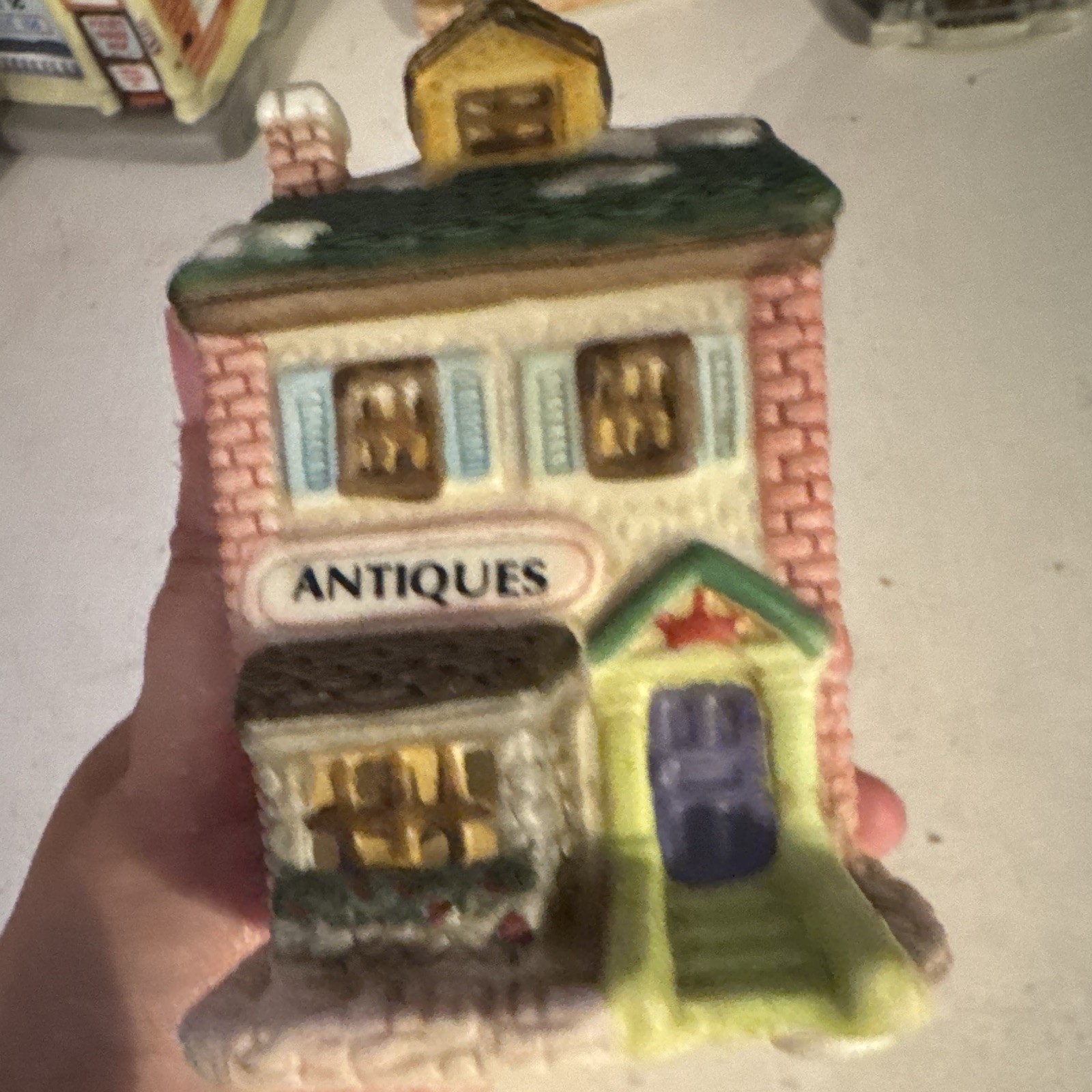 American Landmarks Collection 1992-94Painted Ceramic Christmas Village Buildings