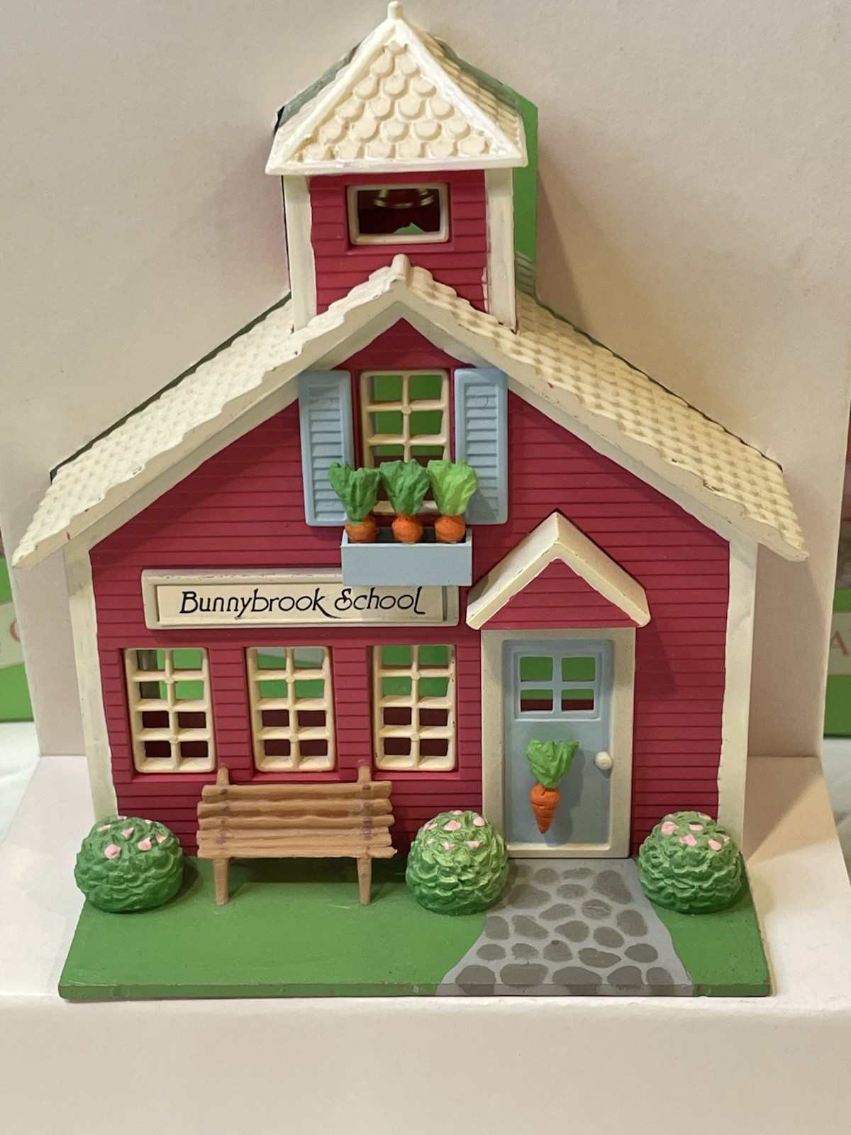 Vintage Hide-A-Way Hollow Dept 56 Carrot Mushroom Mini Easter Village Houses Set