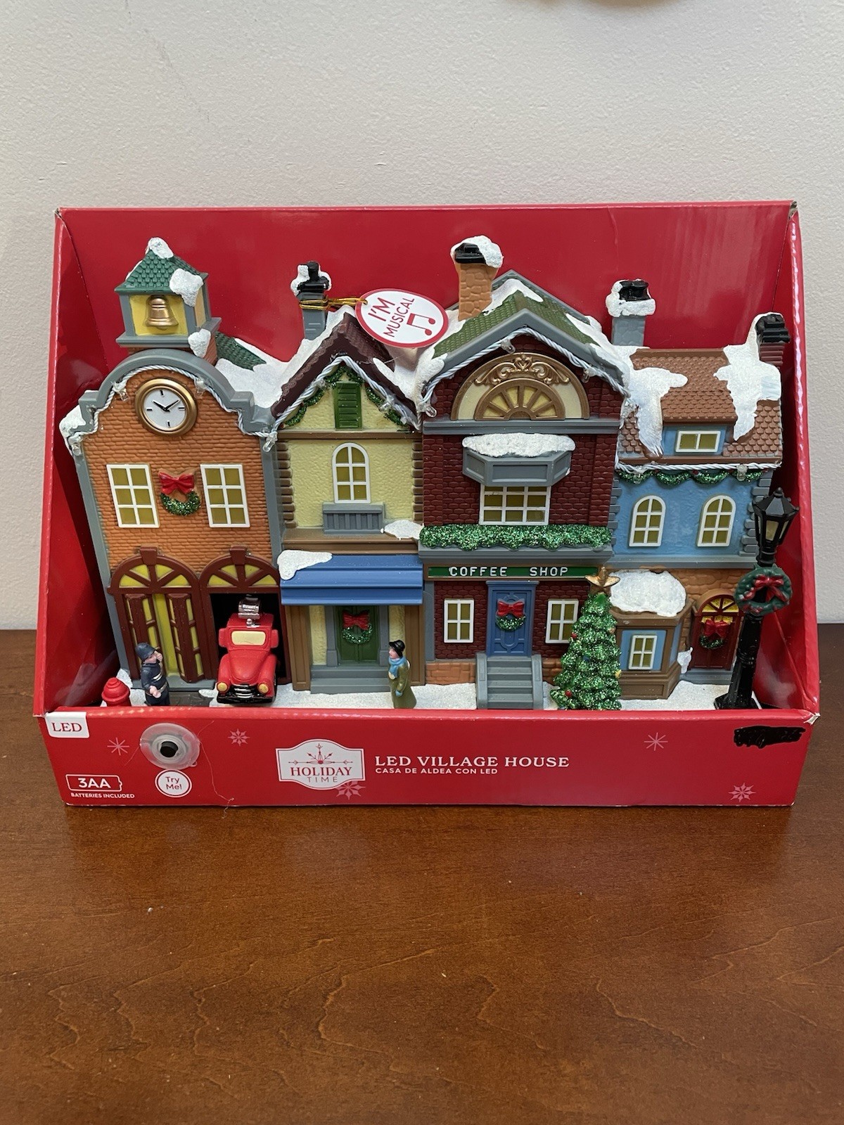 2024 Holiday Time Christmas Musical LED Multi-Color Village House. New