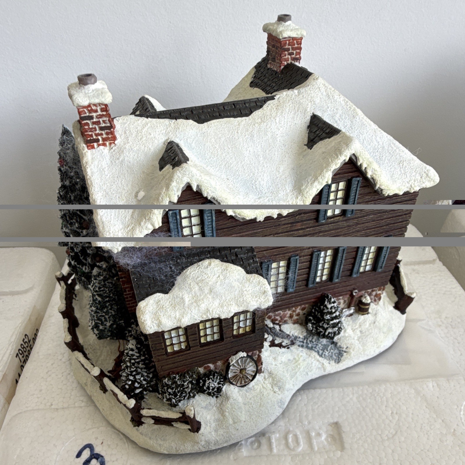 Thomas Kinkade Hawthorne Village Hidden Point Retreat Lighted House