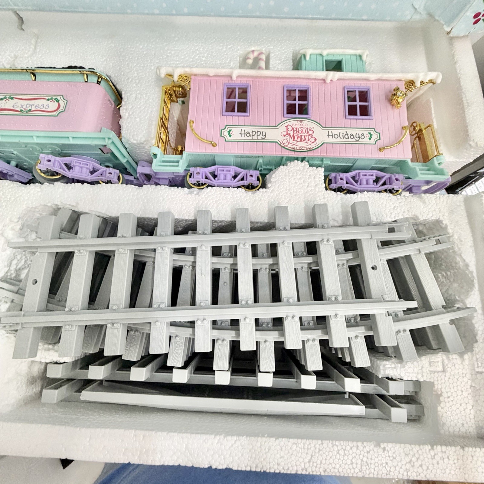 Enesco Sugar Town Express Holiday Train Set Limited Edition Christmas