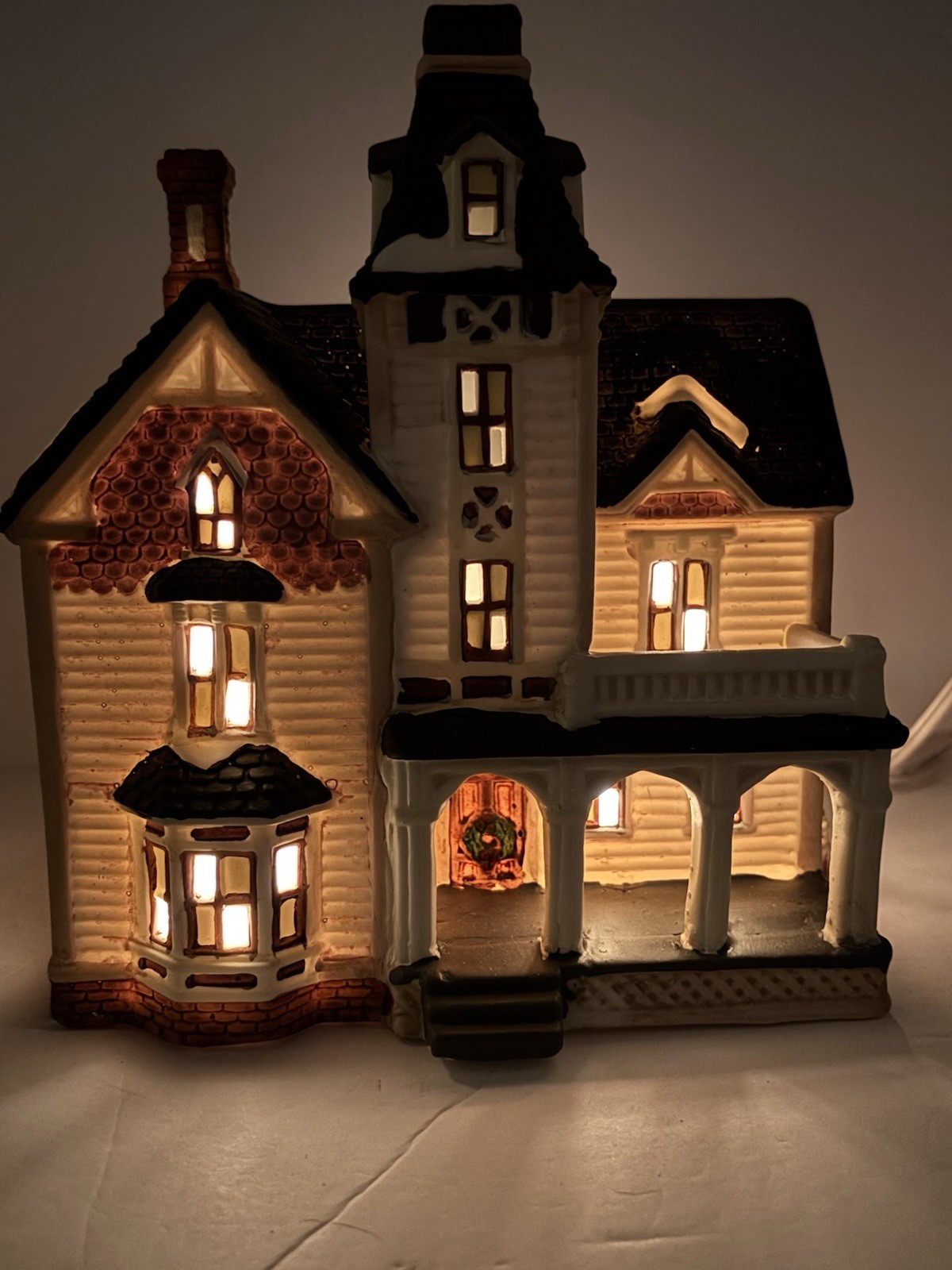 1997 Dickens Collectables Victorian Village Lighted House Christmas Tested W/Box
