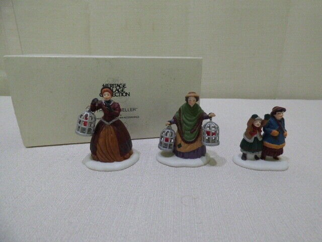 Department 56 The Bird Seller Christmas Village People Figurine Accessory 58033