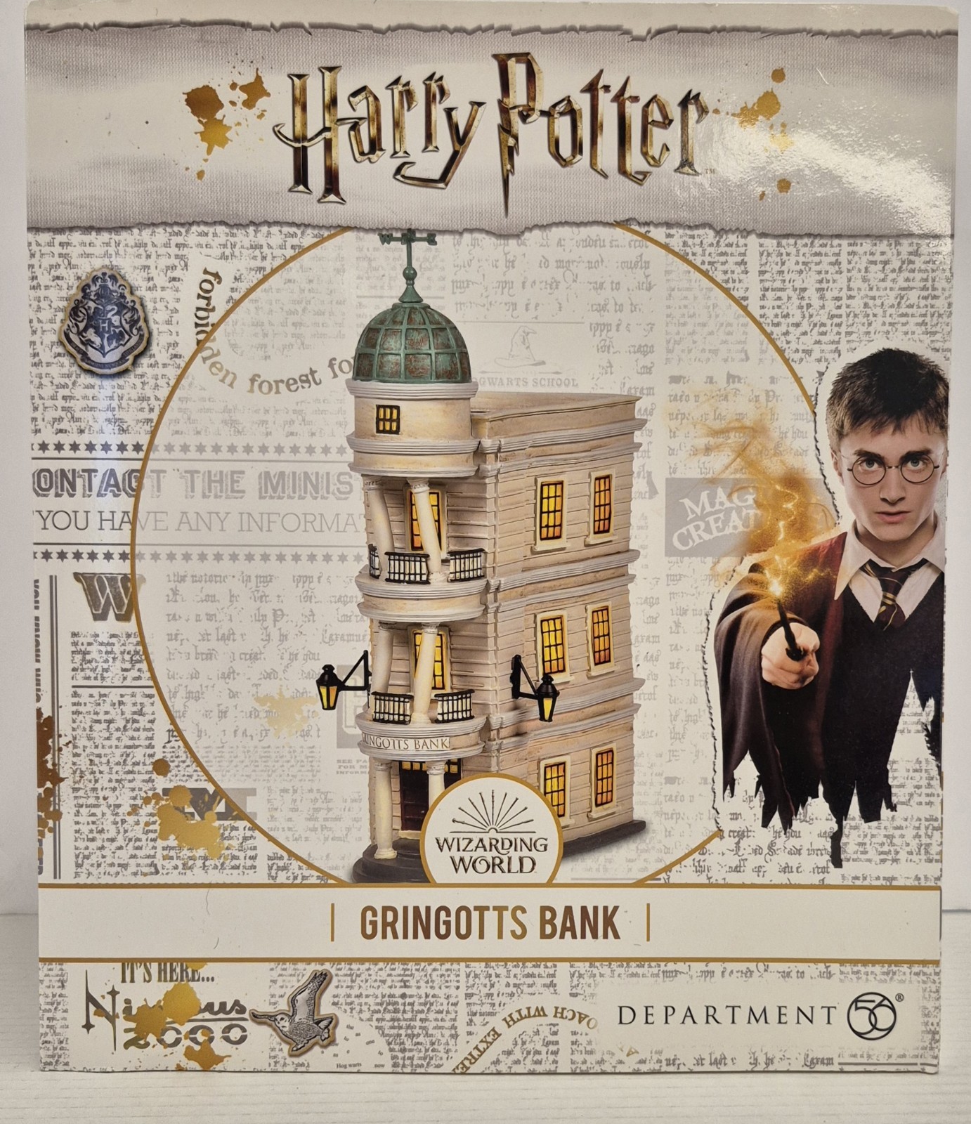 Department 56 Harry Potter Village Gringotts Bank 6005616~New & Factory Sealed