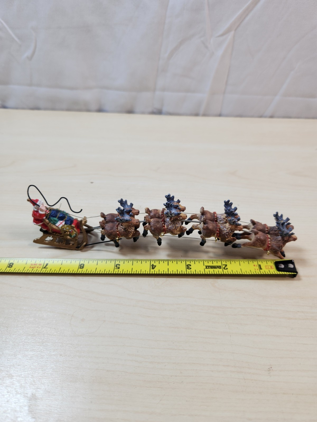 Department 56 Santa Sleigh 8 Reindeer Christmas Figurine Up Up Away Replacement