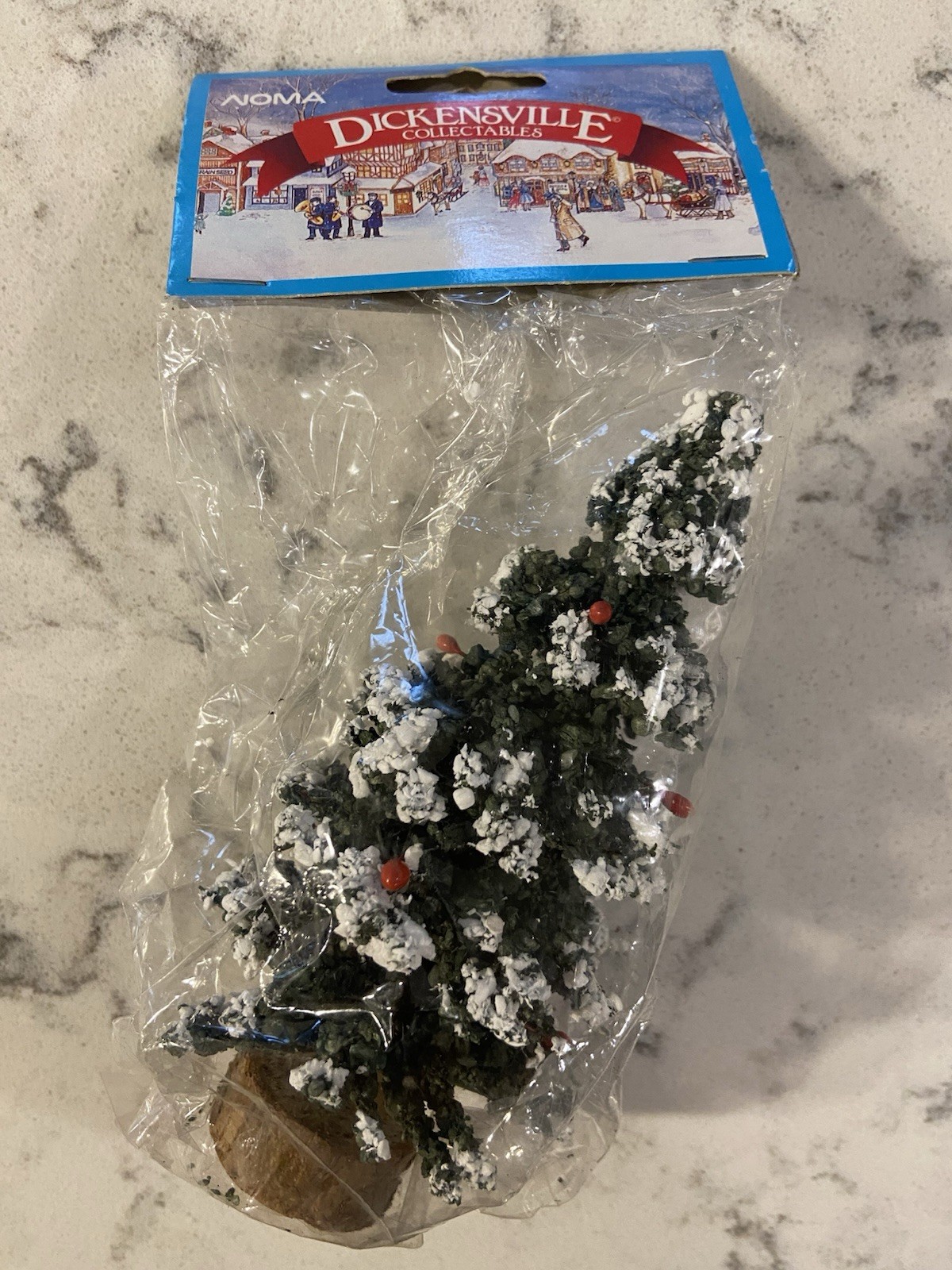 Noma Dickensville Christmas Village New In Package Frosted Tree Noma
