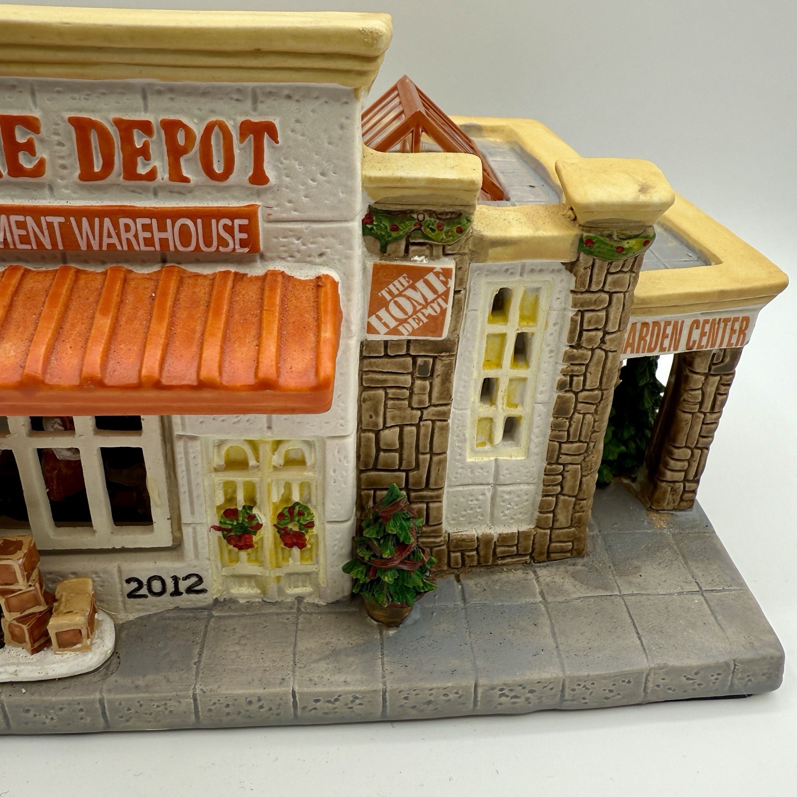 Home Depot Holiday Village Ceramic Lighted House 2012 Christmas Store Building