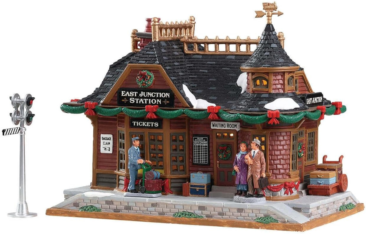 Christmas Village East Junction Station Battery Operated Led – 75256