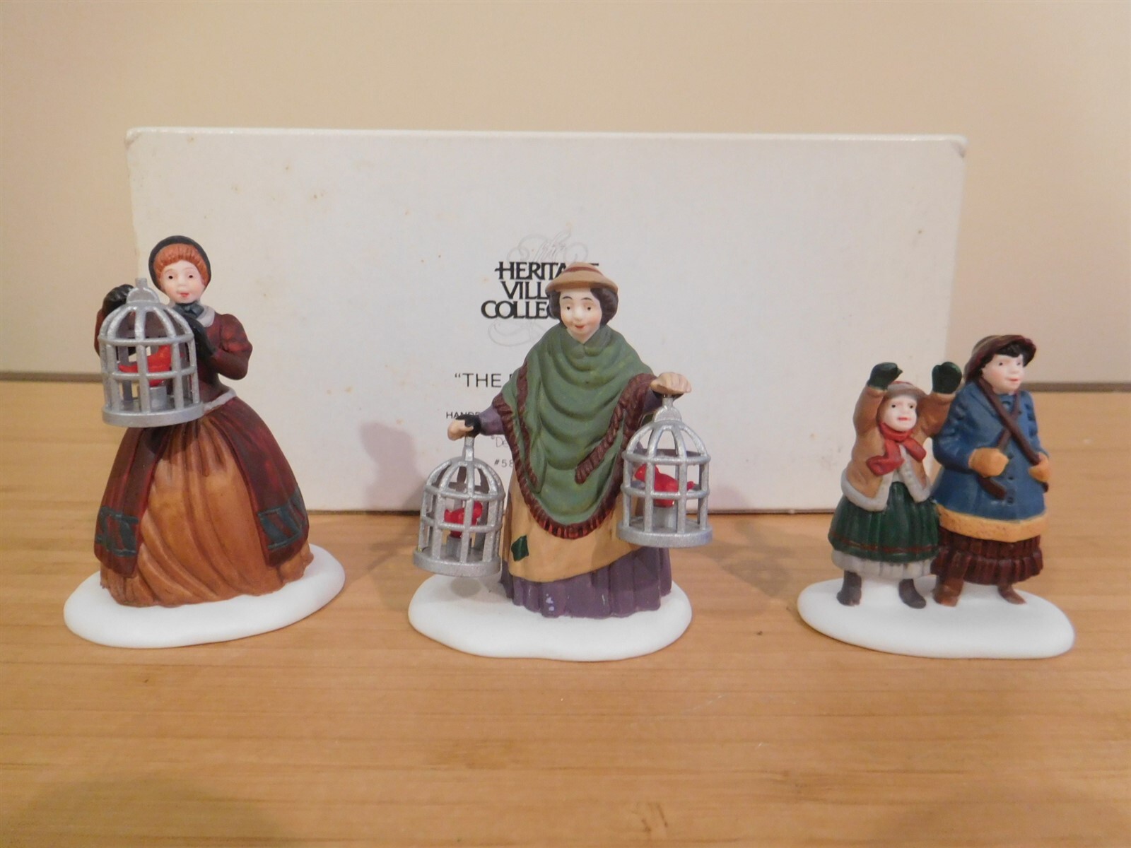Dept 56 Dickens Village – The Bird Seller – Set of 3 – #56.58033 Free Shipping