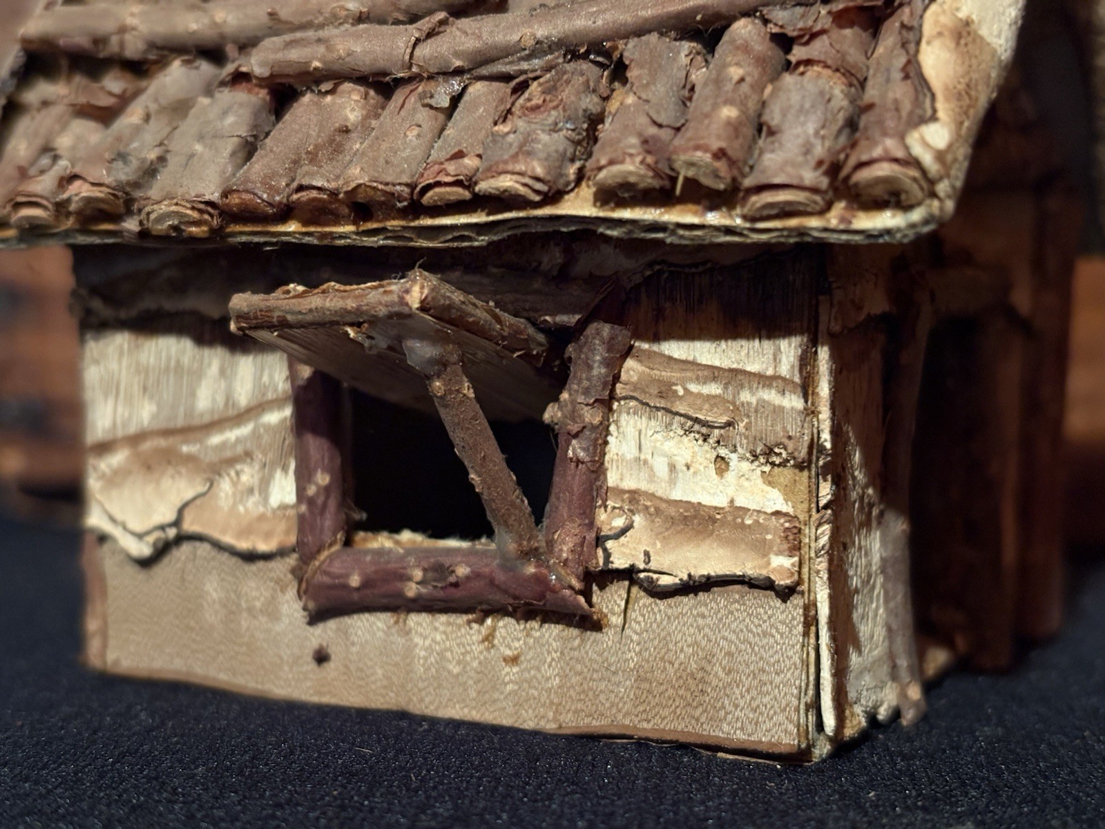 Lot 2 Small Primitive Whimsical Forest Garden Fairy Houses Cottages Detailed!!
