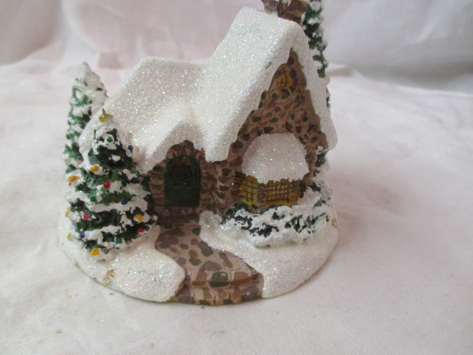 2005 Thomas Kincade Memories of Christmas House Teleflora Candle Holder #35