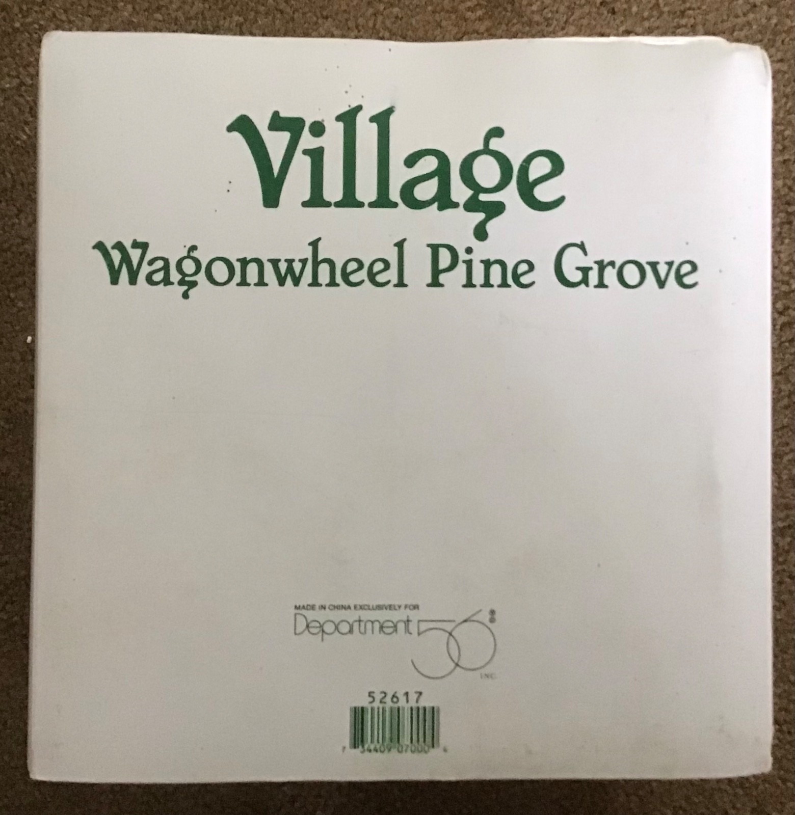 Department 56 VILLAGE WAGONWHEEL PINE GROVE #52617 Retired New in Box NIB