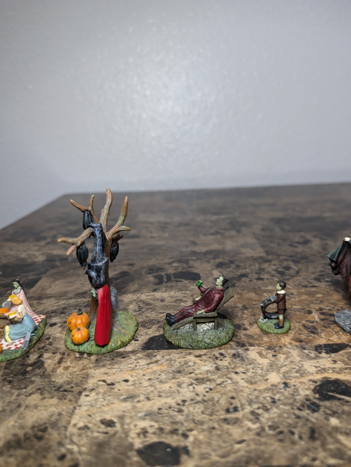 Lot Of Hawthorne Village Halloween Character Figurine Collectibles