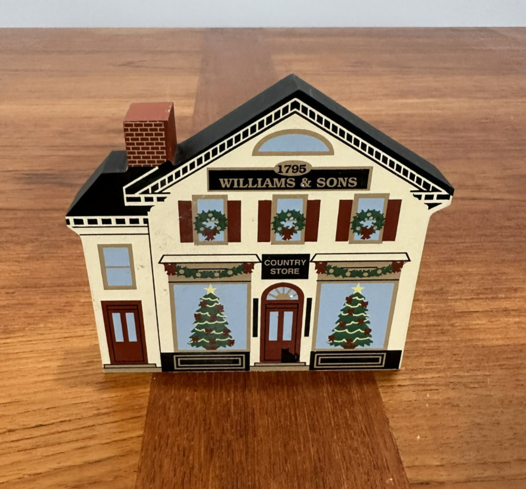 Cat’s Meow Stockbridge Christmas Series Williams & Sons Country Store 1997 #9972