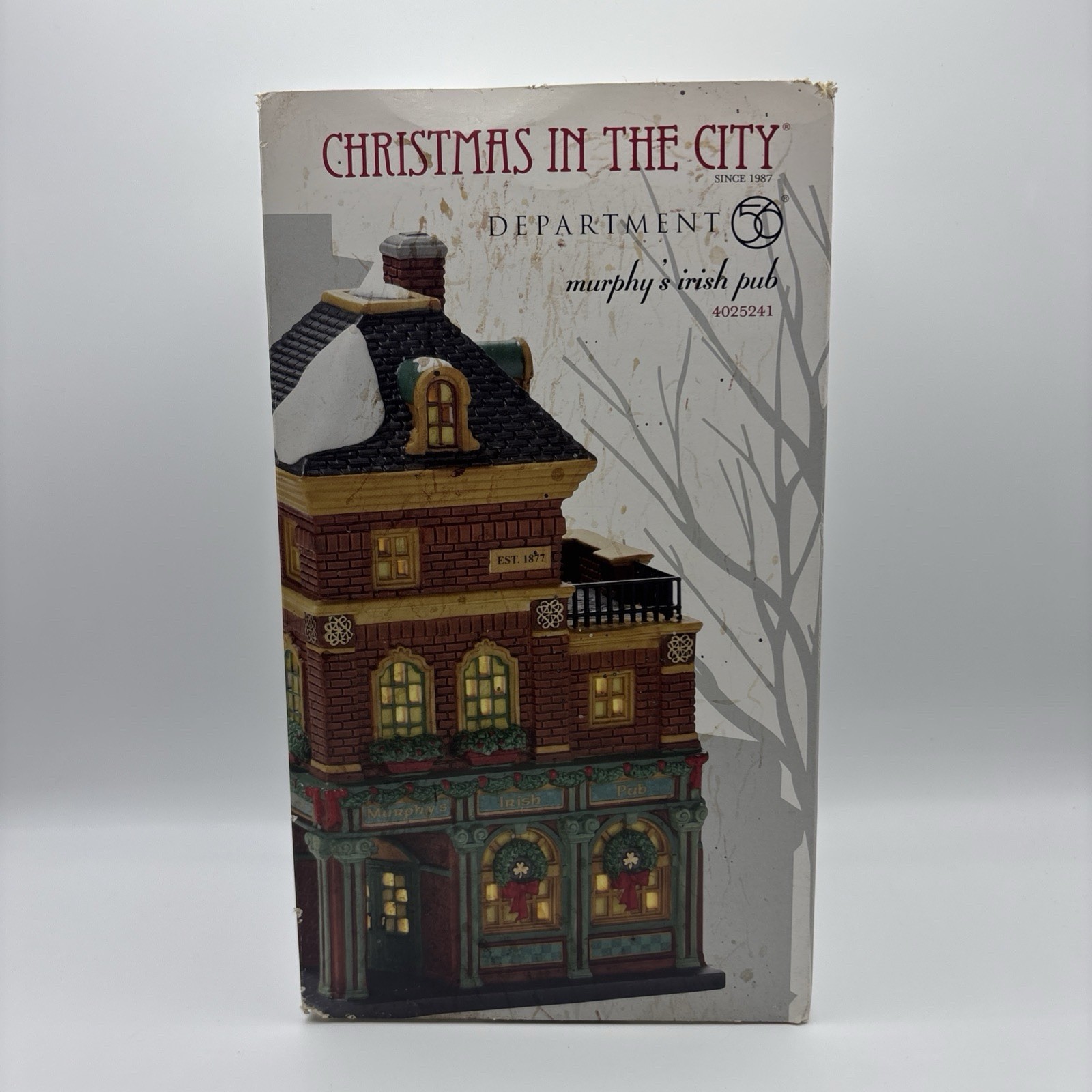 DEPT 56 “Christmas in the City” – MURPHY’S IRISH PUB – #4025241 – Complete
