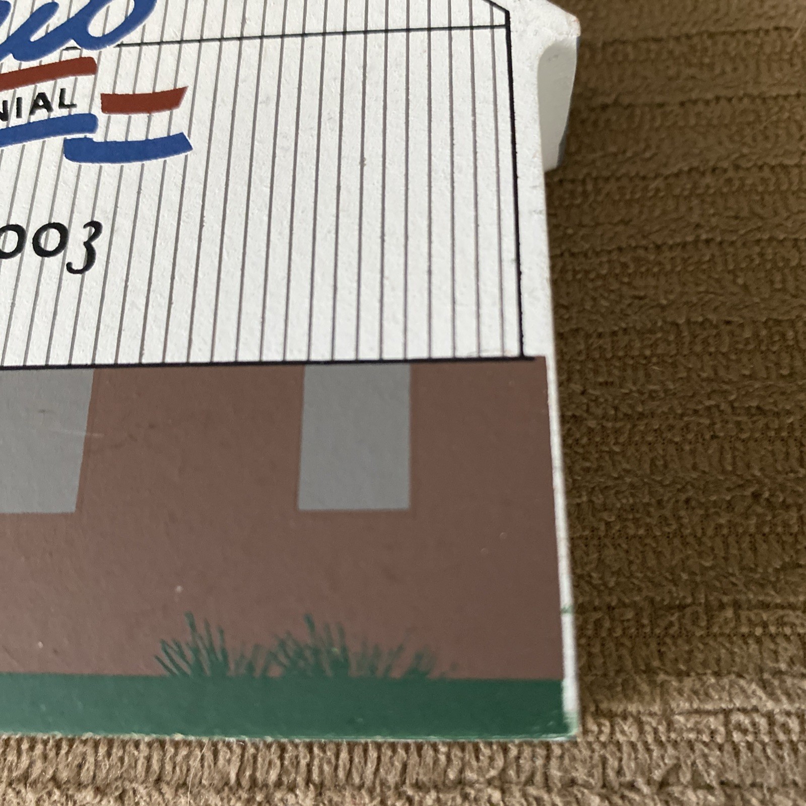 Cat’s Meow Ohio Bicentennial Barn Montgomery County #10 Wooden Shelf Sitter
