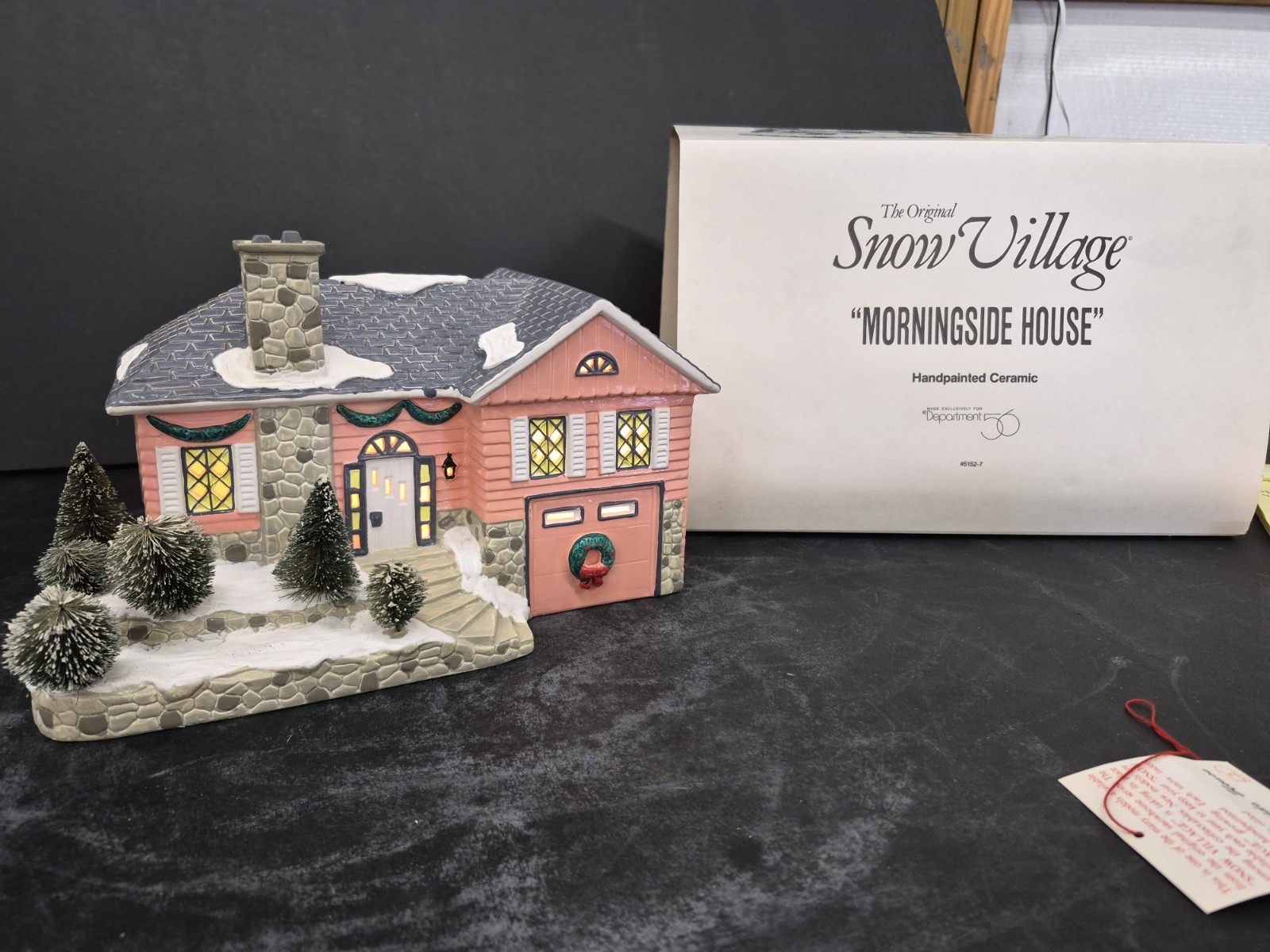 Dept 56 Original Snow Village Morningside House #51527 Retired w/bulb&Cord
