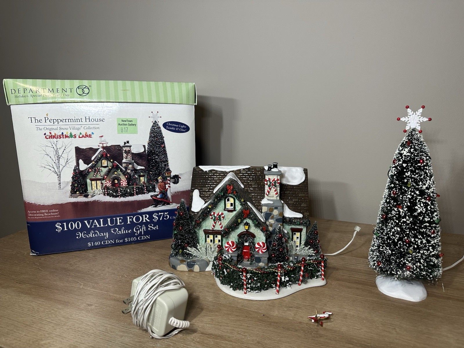 Department 56 The Peppermint House-Tested And Working-READ DESCRIPTION