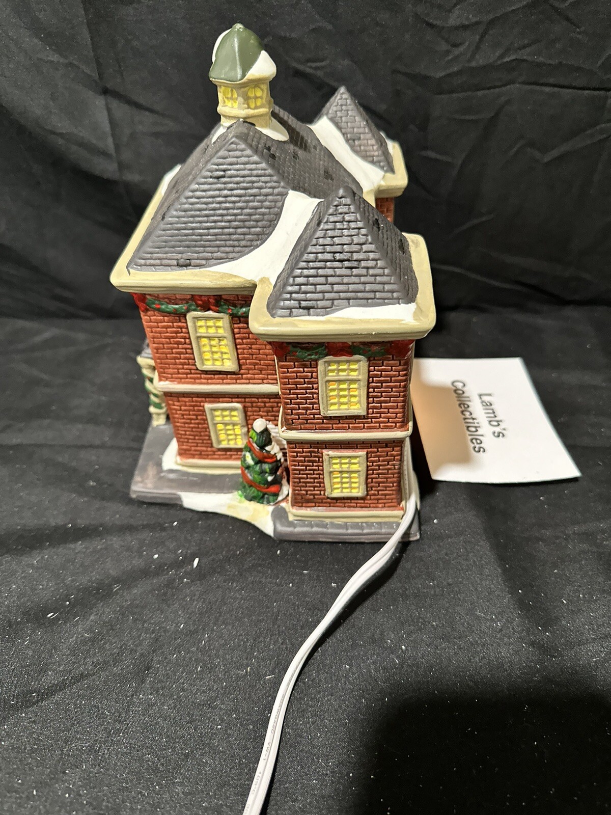 Holiday Inspirations Towne Series ceramic Christmas building lights up New Hope