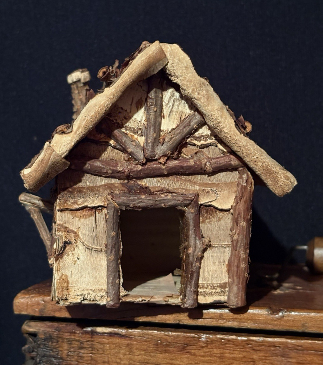Lot 2 Small Primitive Whimsical Forest Garden Fairy Houses Cottages Detailed!!