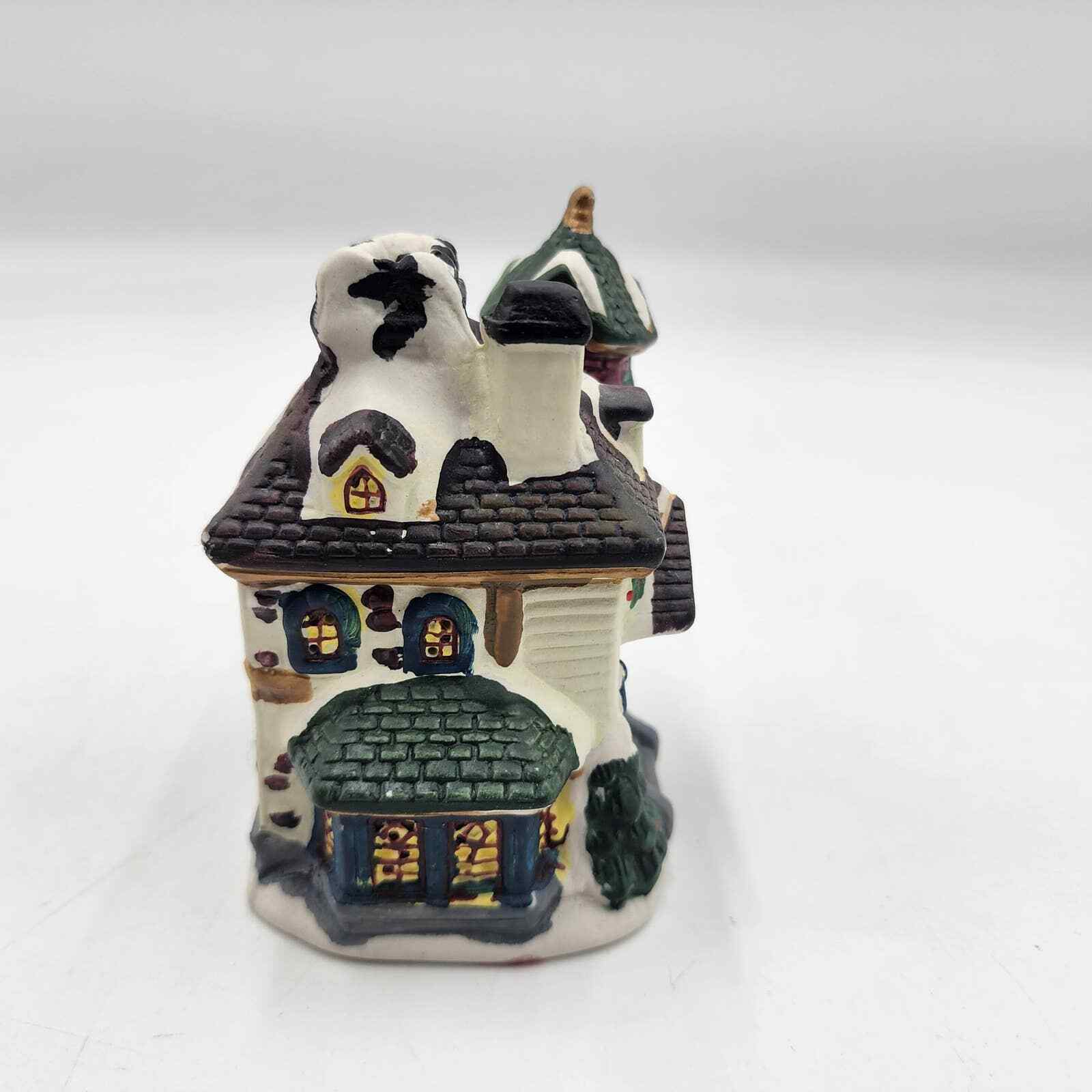 Holiday Inspirations Hand Painted Christmas Village Hotel
