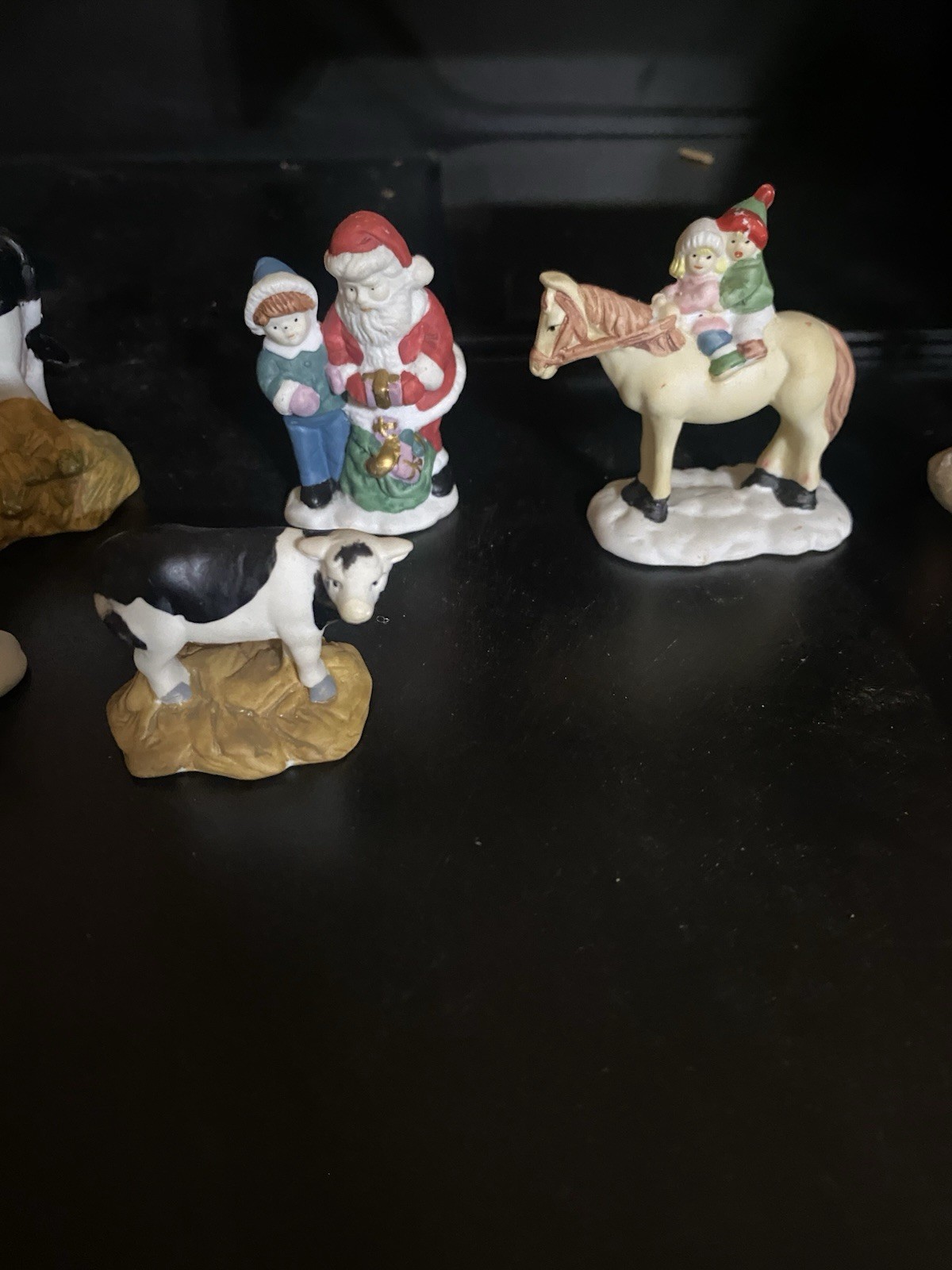 Vtg Lot 18 O’Well Christmas Village Figures People Animals & More