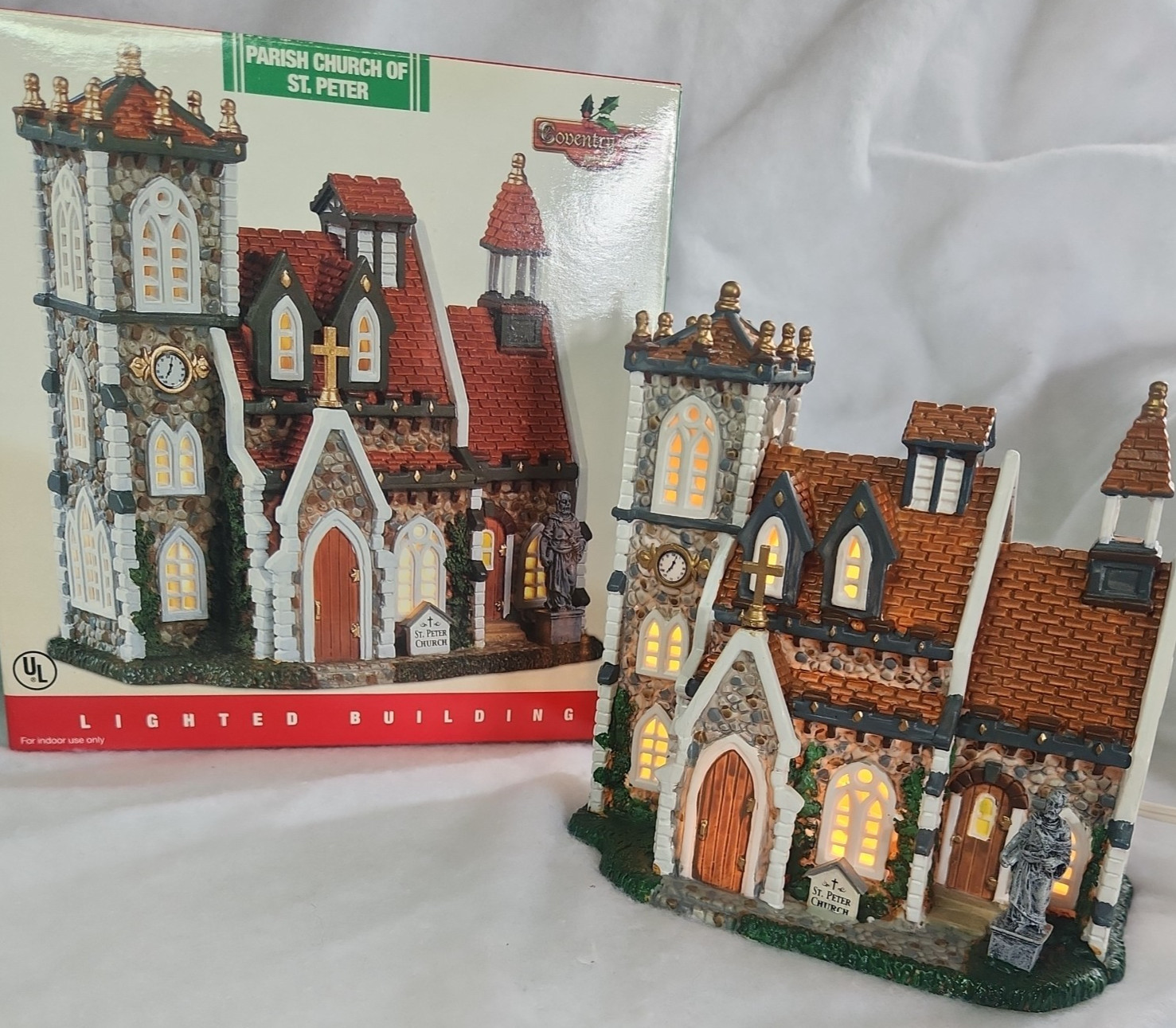 Lemax Coventry Cove “Parish Church of St. Peter ” Christmas Village NIB w/cord