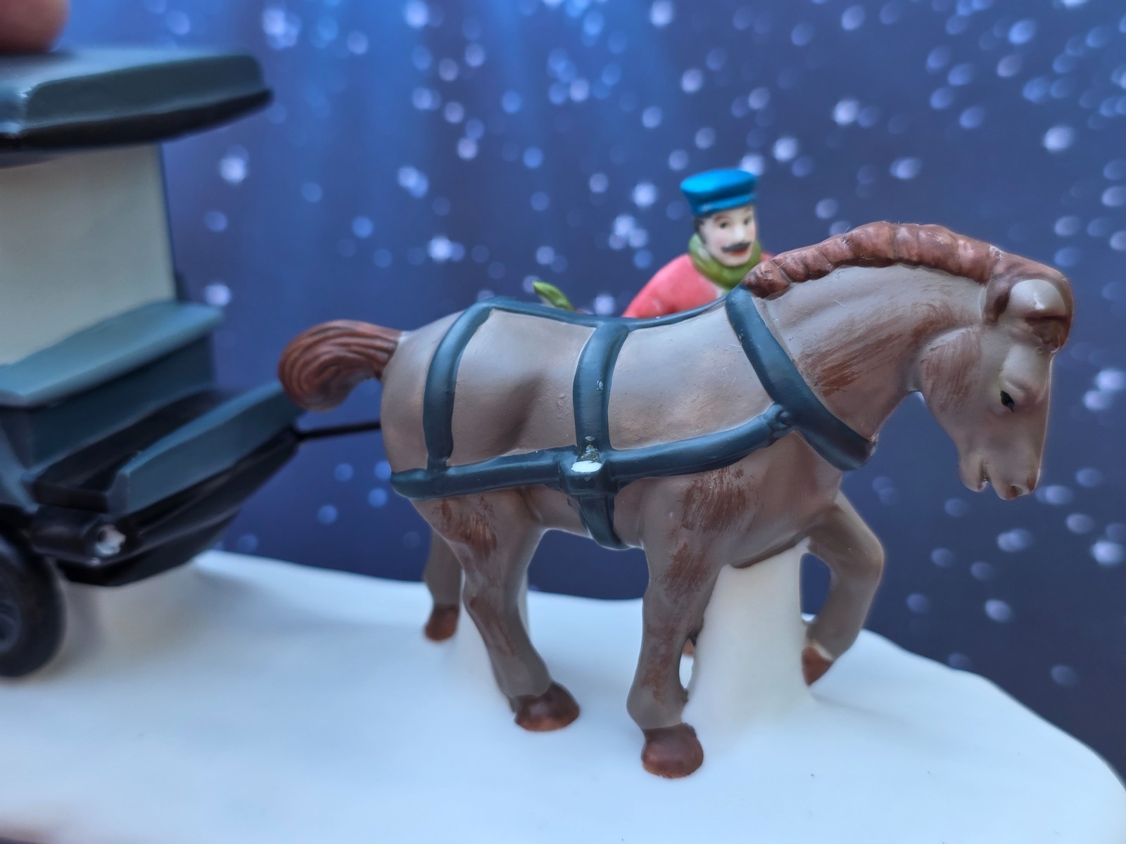 Dept 56 Christmas In The City HORSE 1989 RIVER STREET ICE HOUSE CART 5959-5