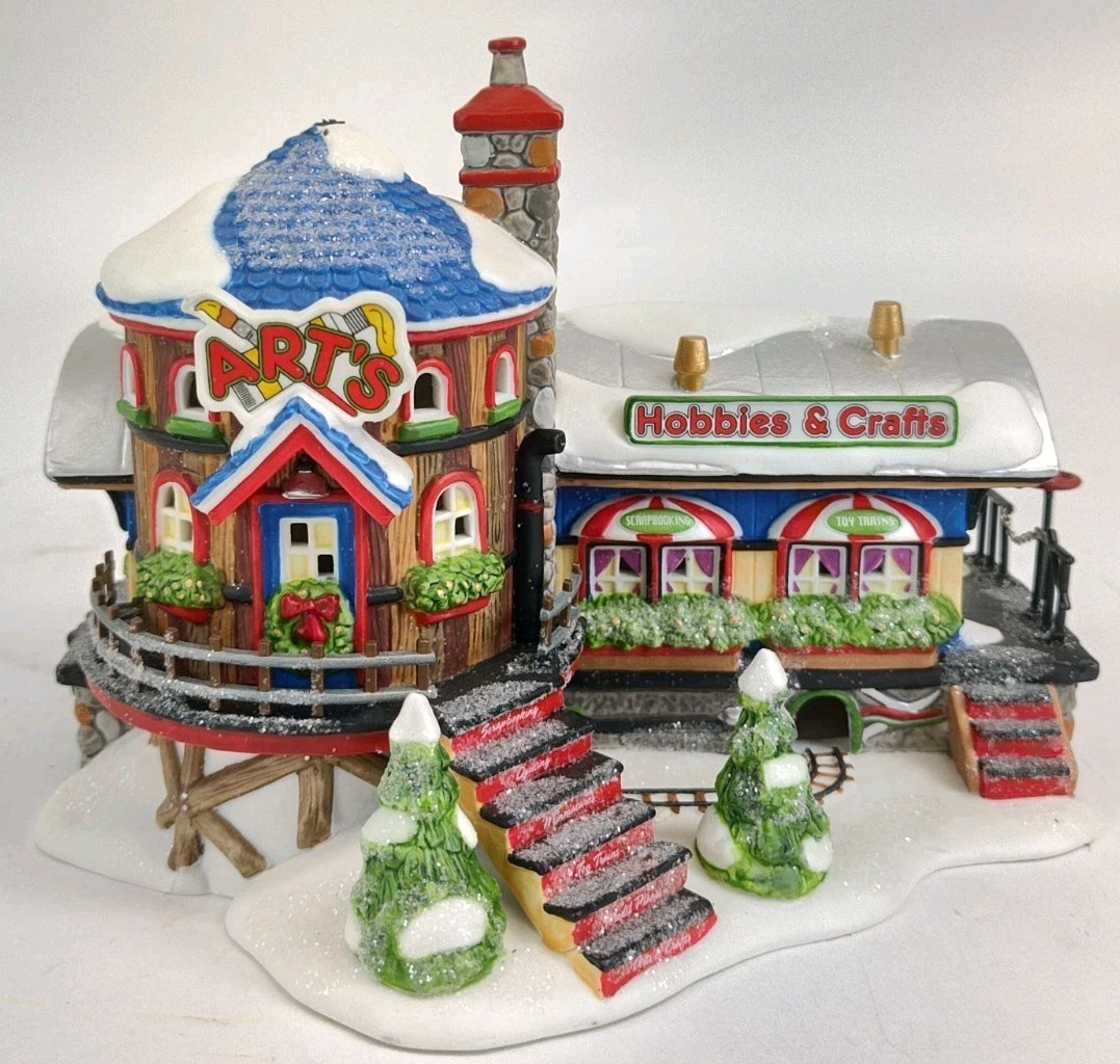 Department 56 North Pole Series 15 Year Edition Art’s Hobbies & Crafts #56.56897