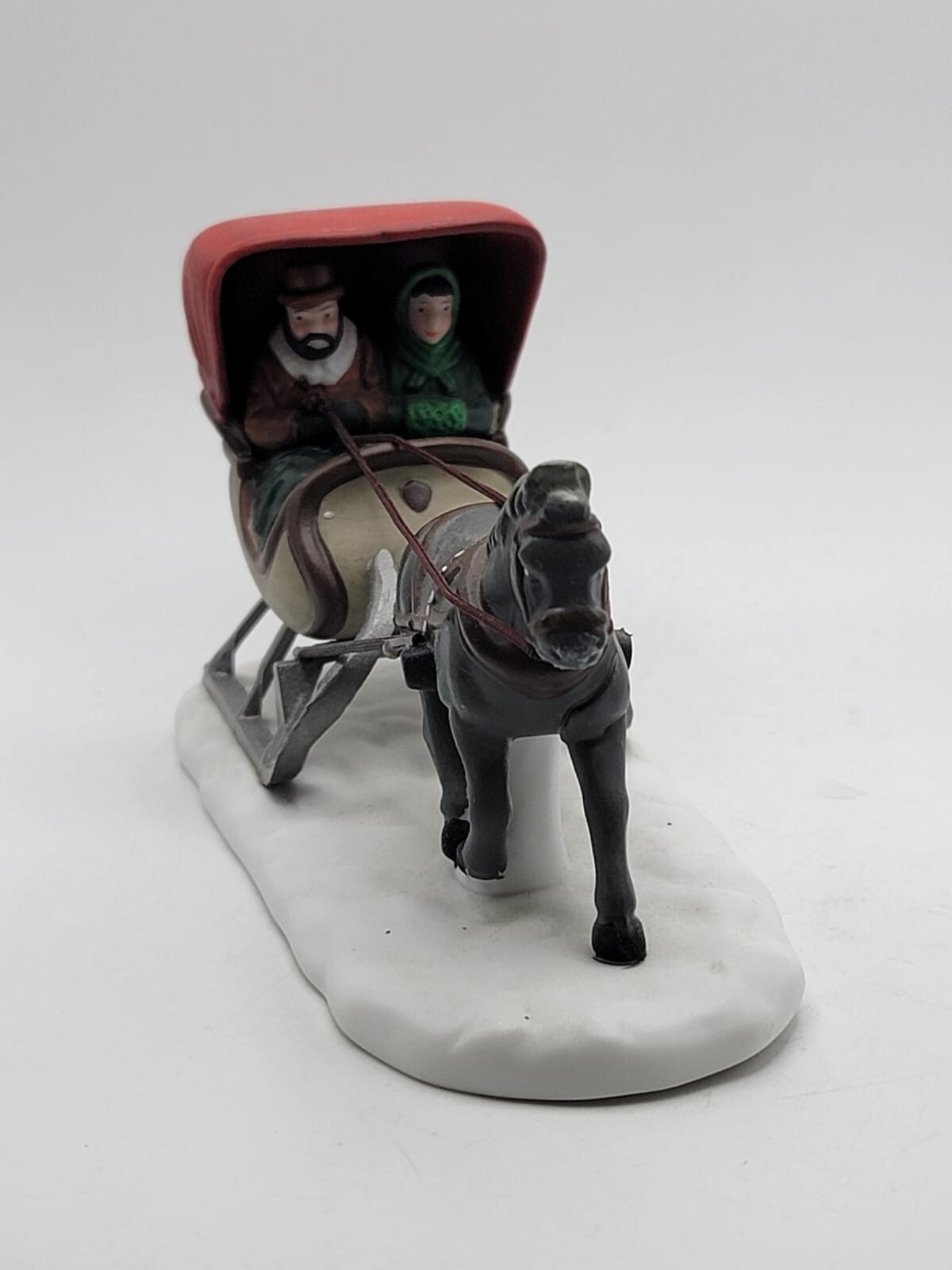 Dept 56 Heritage Village Accessories One Horse Open Sleigh Broken Rein