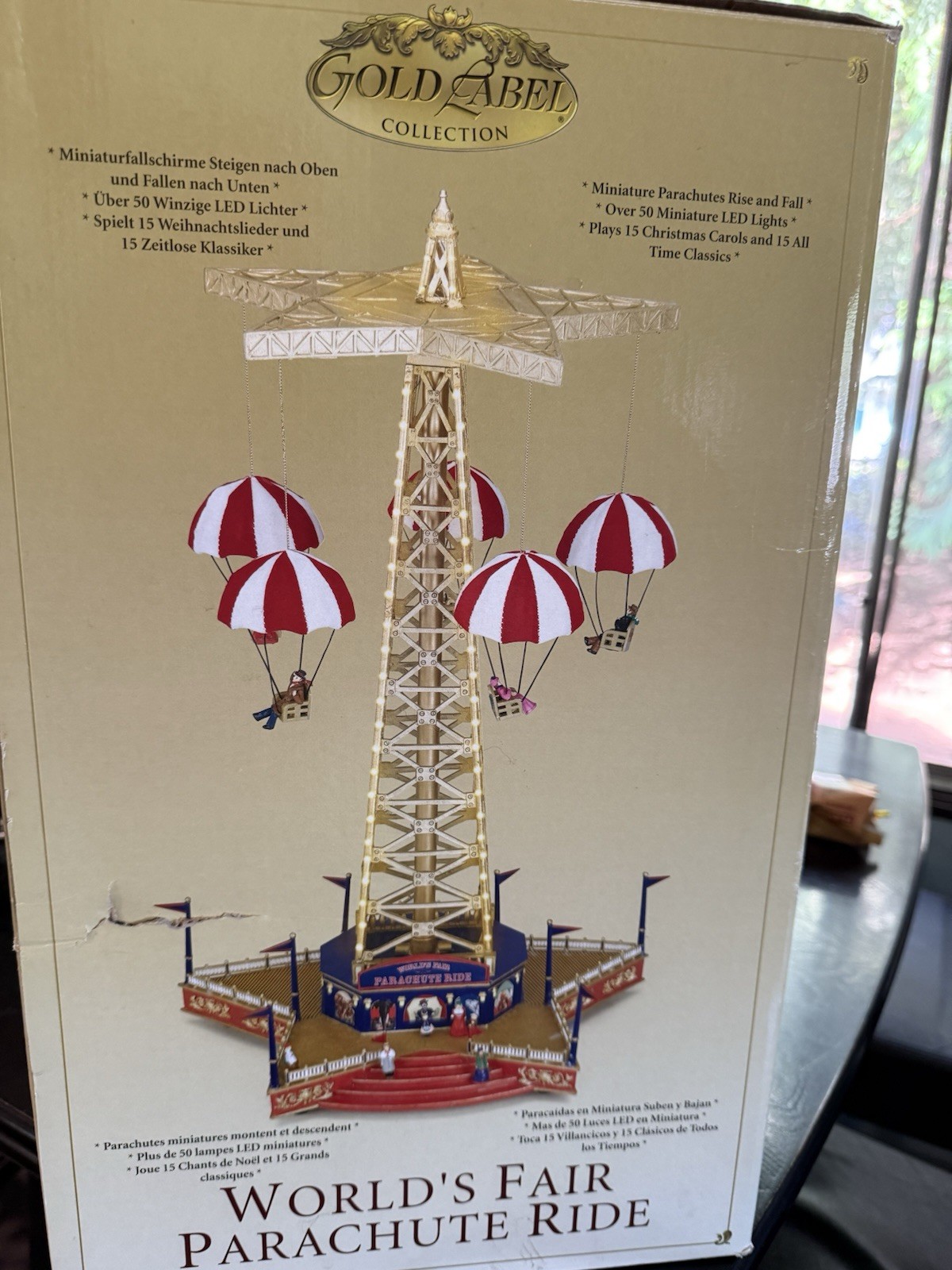 Mr Christmas Gold Label Collection World’s Fair Musical Parachute Ride Tested 06