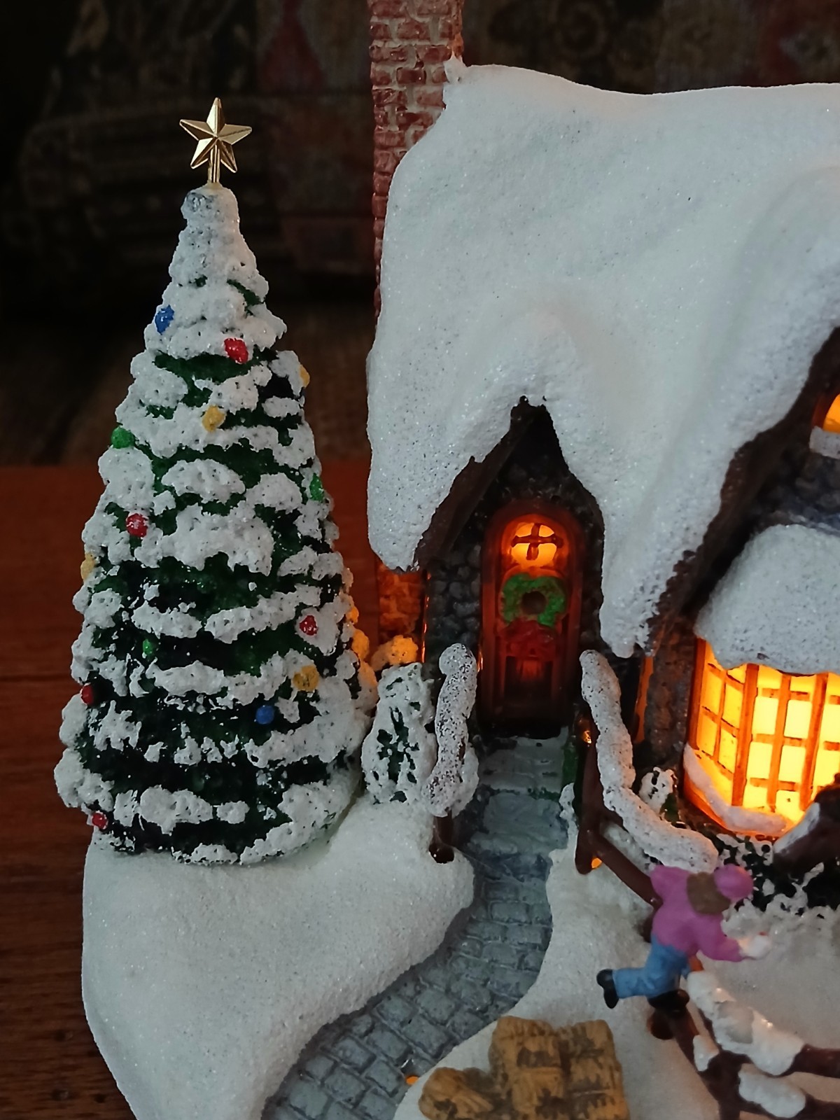 Vintage 1996 Thomas Kinkade Studios Teleflora – A CHRISTMAS WELCOME Lighted…