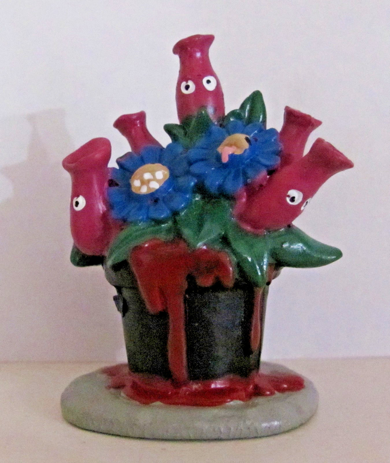 Lemax Spooky Town Accessory – Hungry Houseplant Horror, Set Of 5 #44314