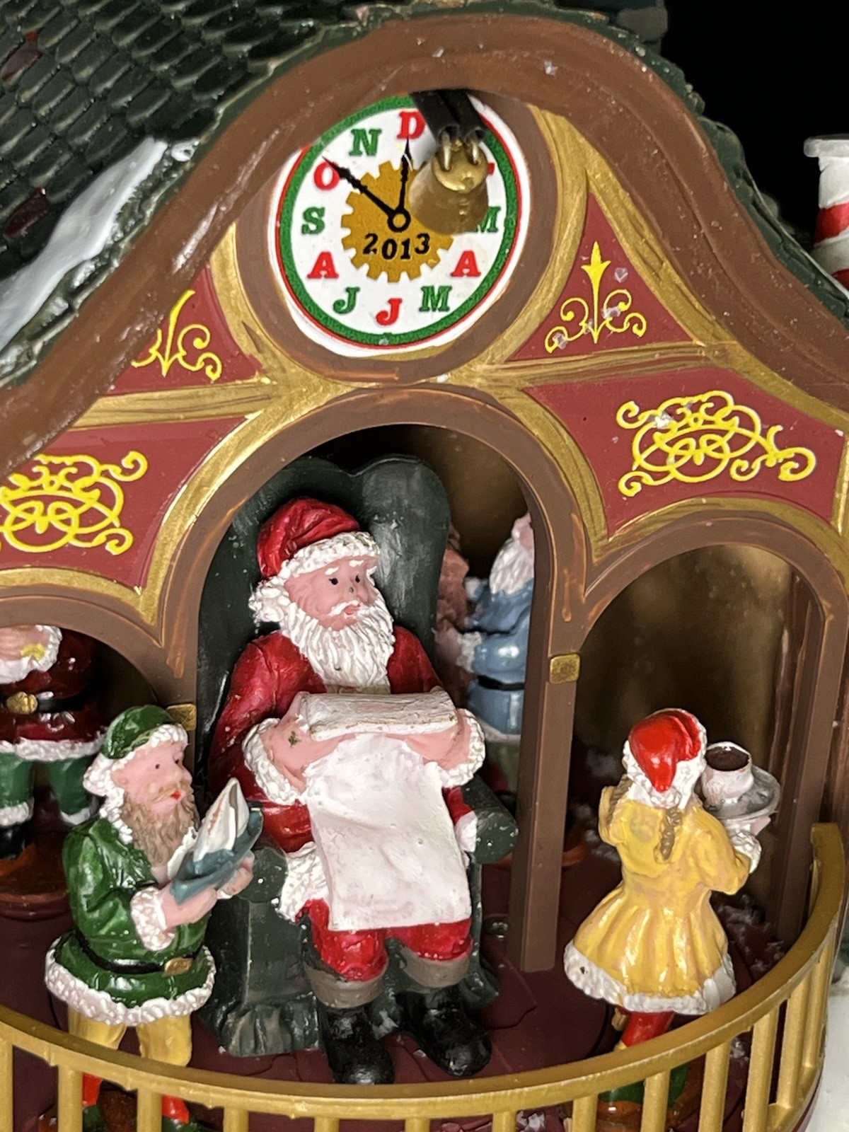 Home Decor Lemax Christmas Santa Workshop Sights & Sounds Wonderland Village