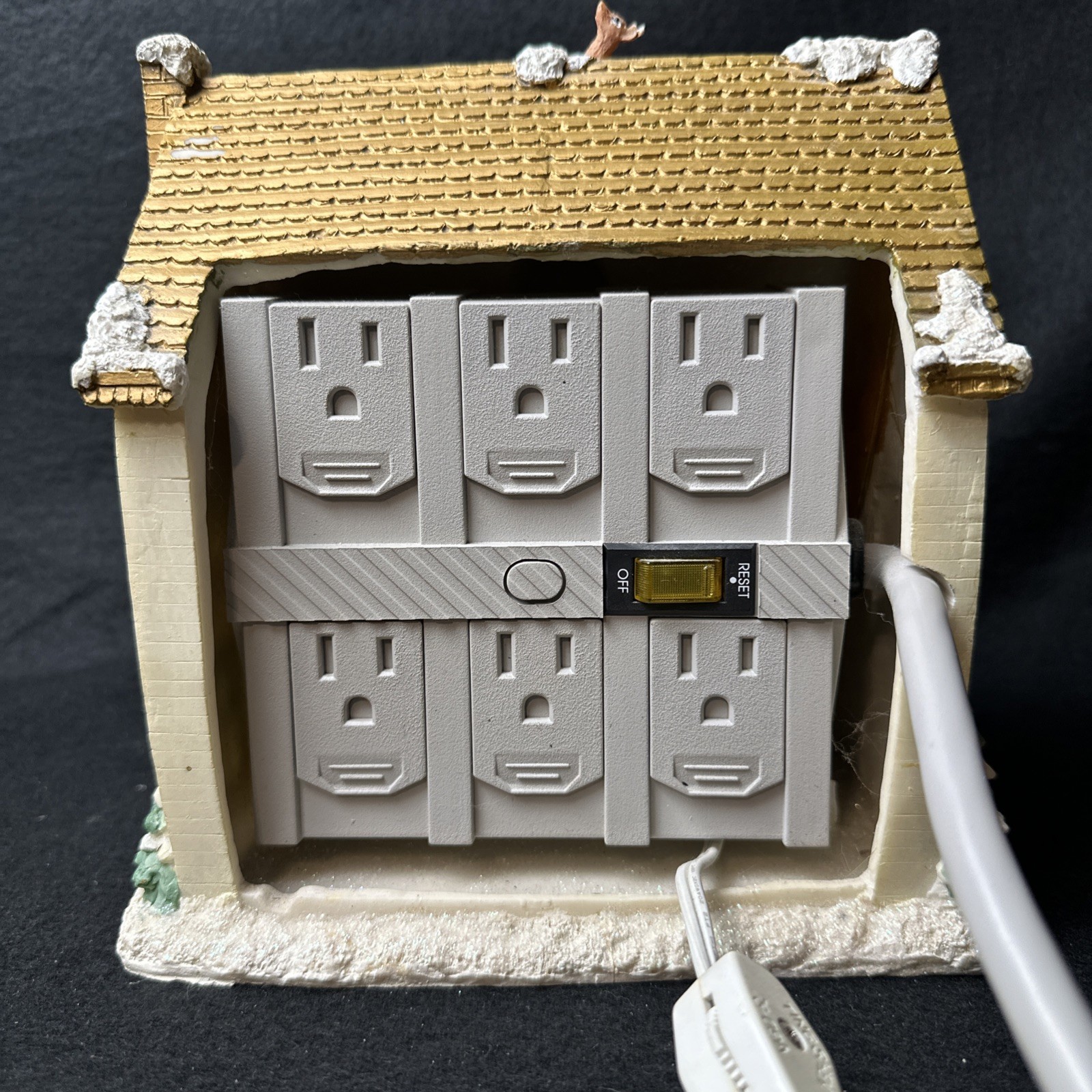 Lighted Christmas House w/Power Supply Unit For Multiple Light Strands
