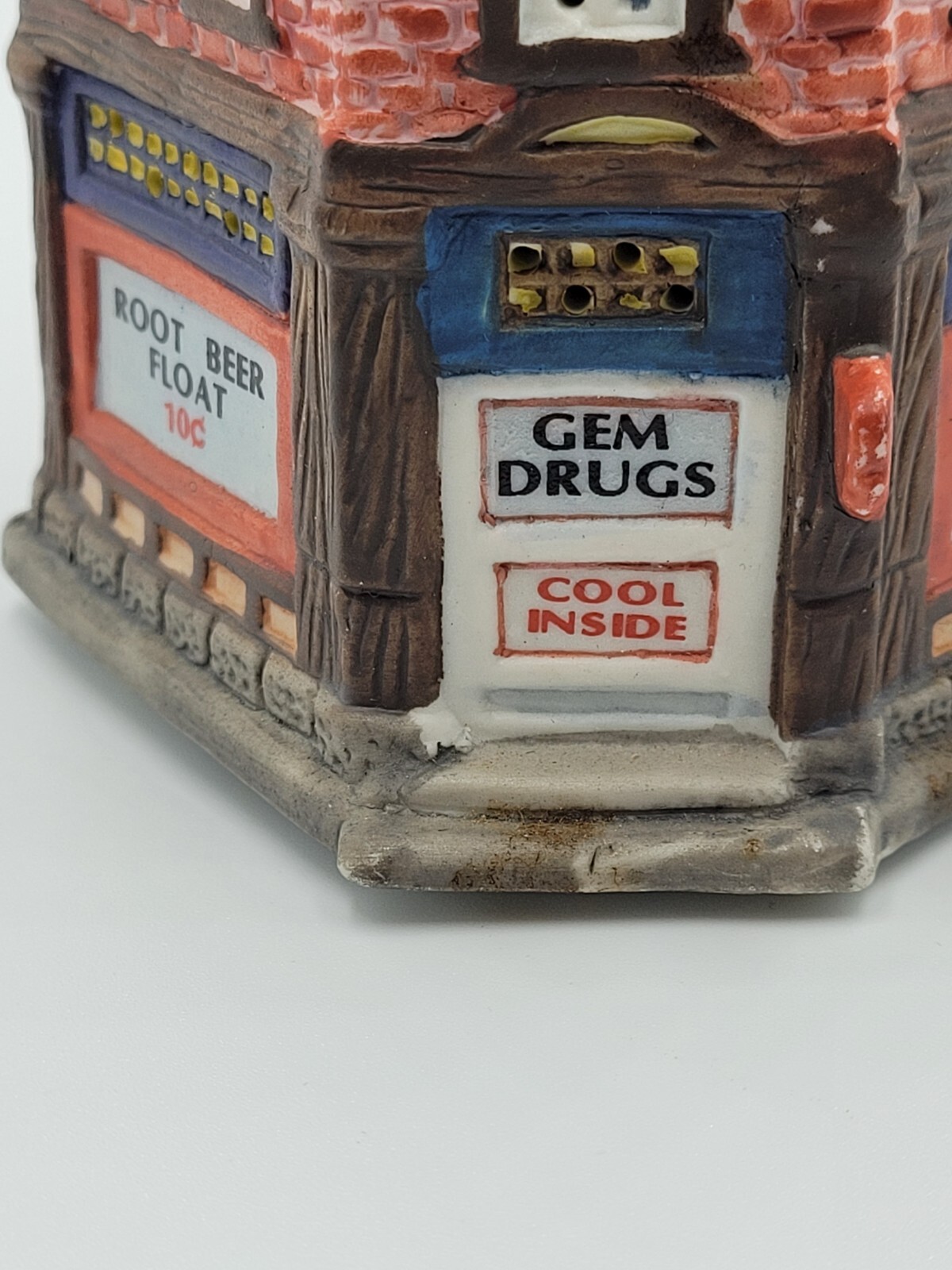 American Landmarks Collection Gem Drugs Christmas Vtg. 1994 Home Town America