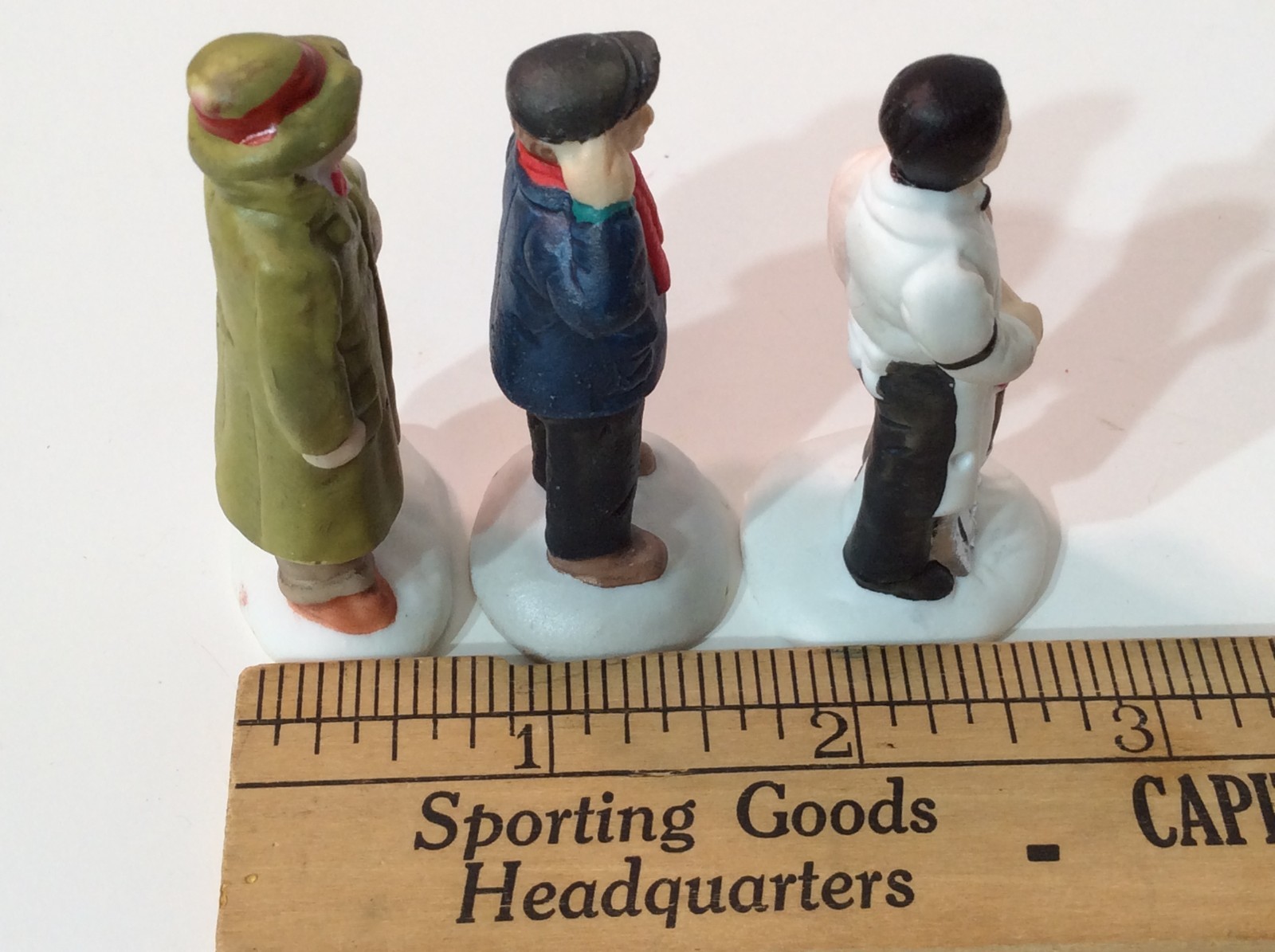 A Wonderful Holiday Christmas Village, Three Men Figurines, no packaging