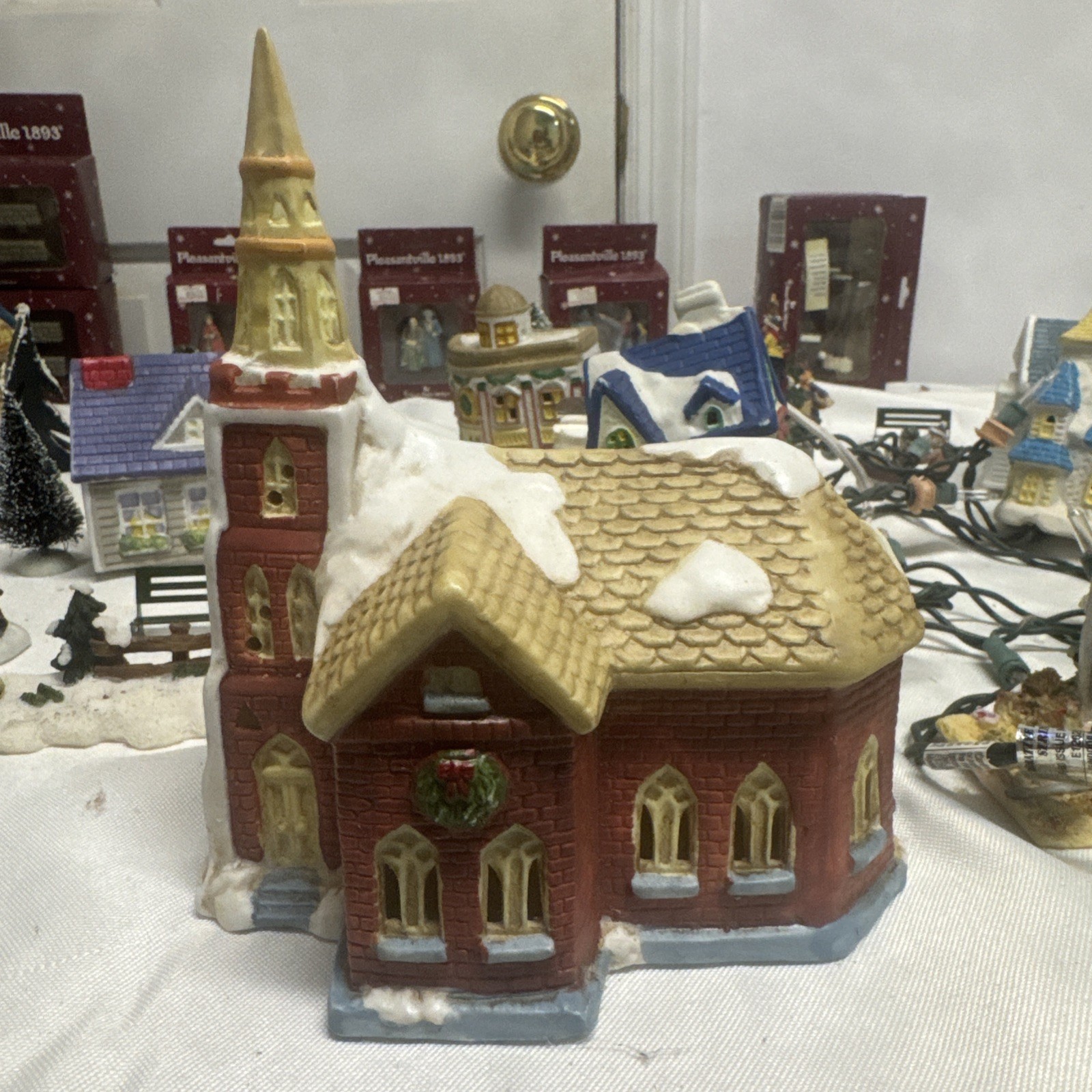 Dickens of London Illuminated Porcelain Church – Model 64488 with Light Cord
