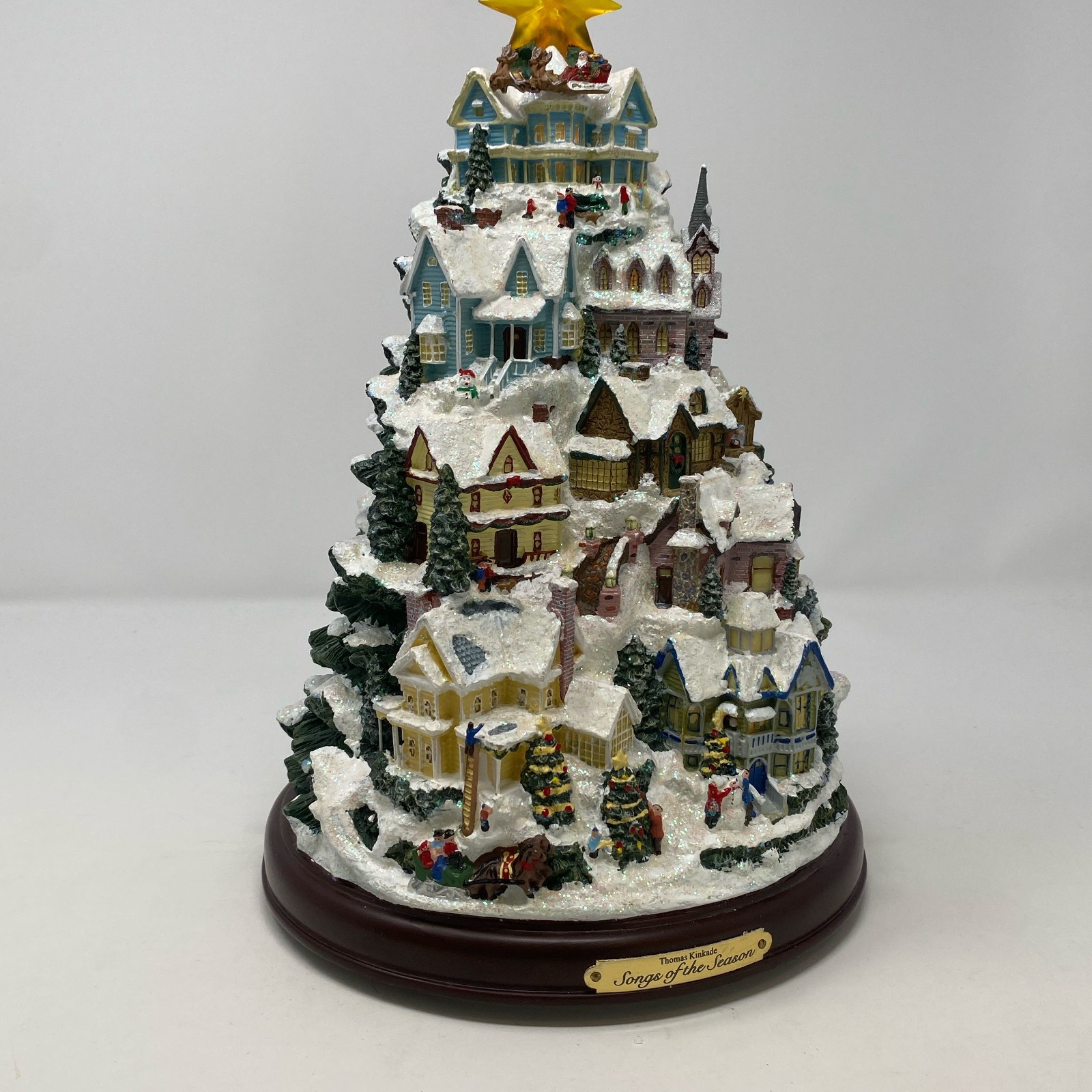 Thomas Kinkade Bradford Exchange Songs of the Season 12″ Lighted Village