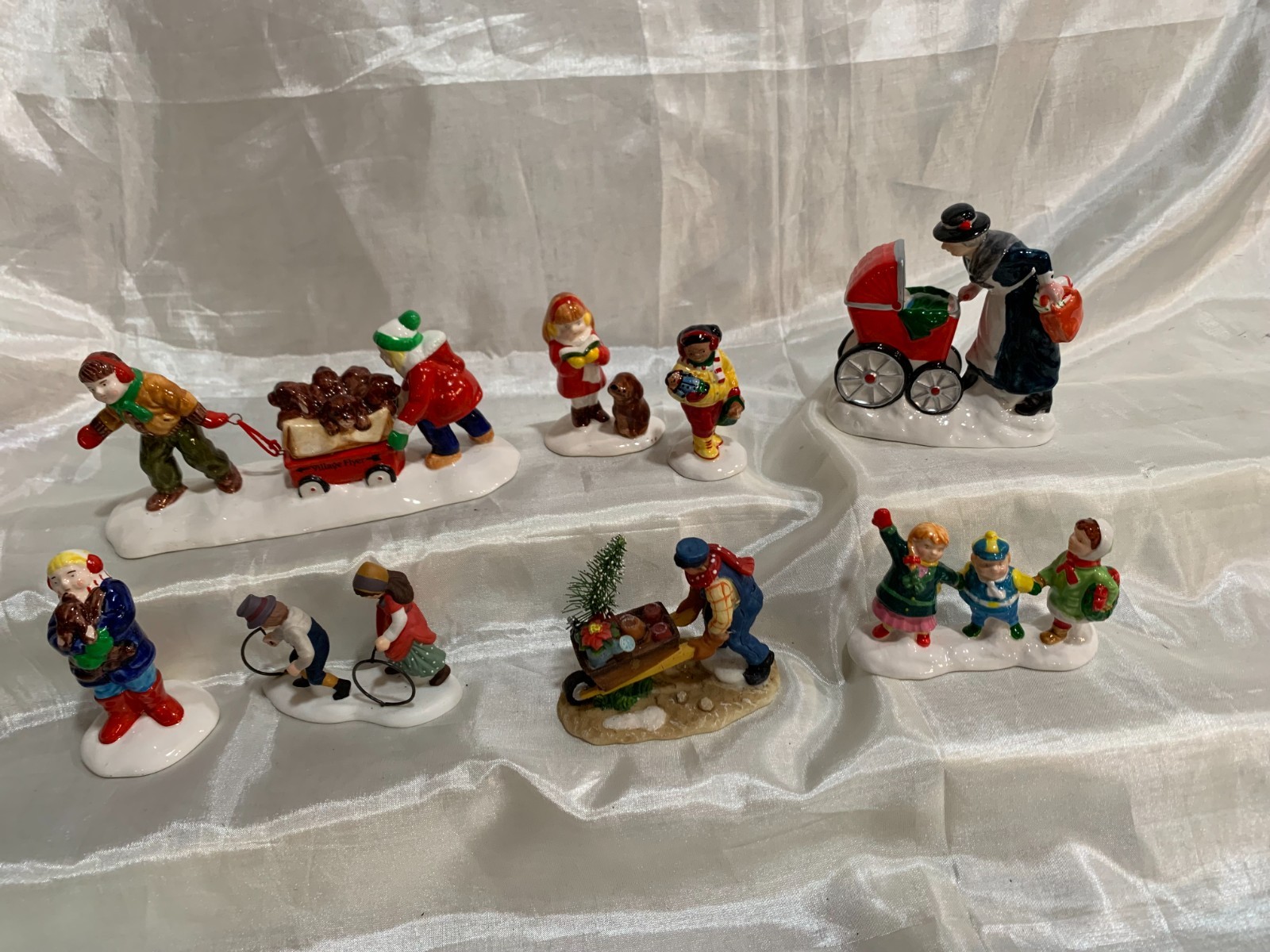 Lot of 10 Assorted Dept. 56 Christmas Village Figurines