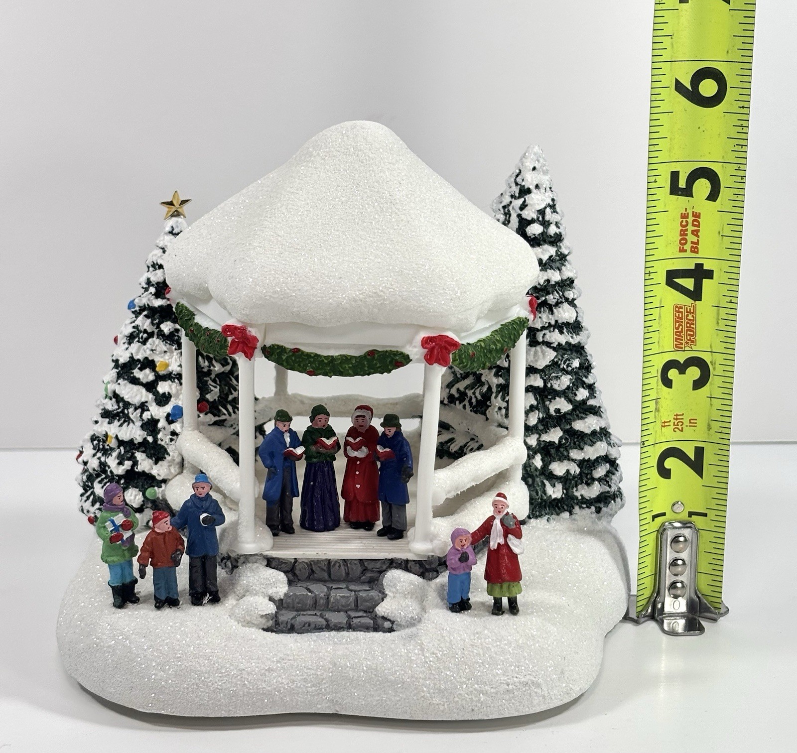 Thomas Kinkade Teleflora 2023 Sweet Sounds of Christmas Lighted Carolers Gazebo